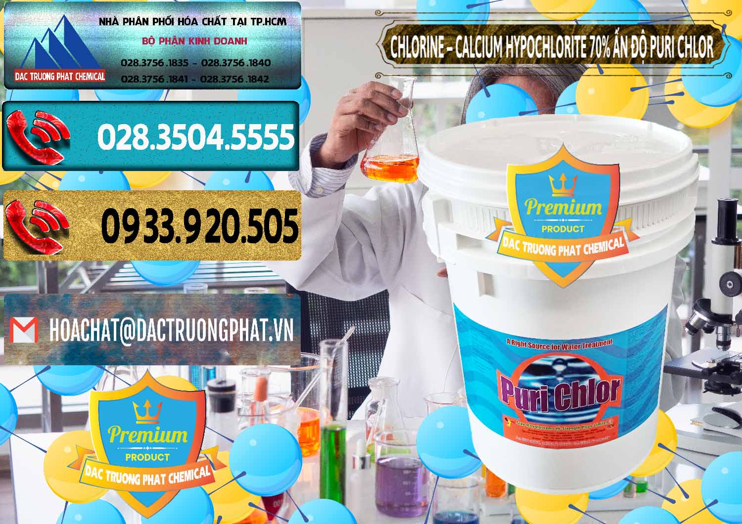 Cty kinh doanh _ bán Chlorine – Clorin 70% Puri Chlo Ấn Độ India - 0123 - Đơn vị nhập khẩu _ cung cấp hóa chất tại TP.HCM - hoachatdetnhuom.com