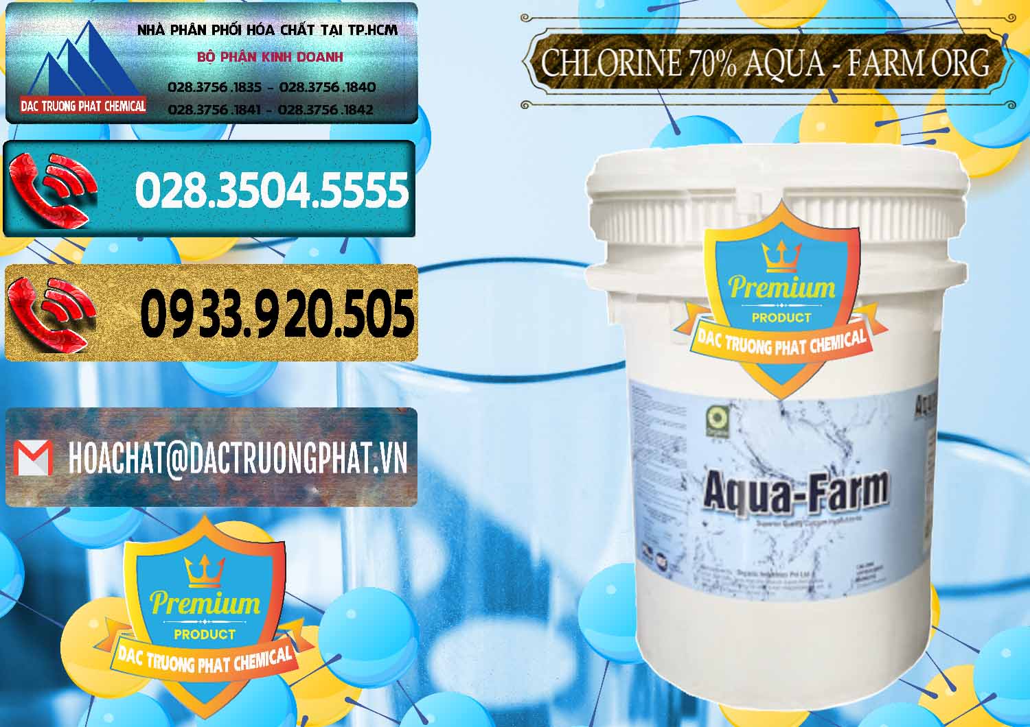 Đơn vị chuyên bán _ cung cấp Chlorine – Clorin 70% Aqua - Farm ORG Organic Ấn Độ India - 0246 - Chuyên cung cấp - nhập khẩu hóa chất tại TP.HCM - hoachatdetnhuom.com