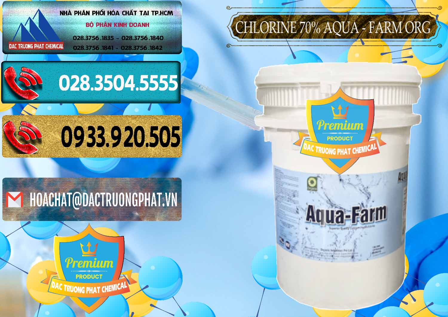 Đơn vị cung cấp _ bán Chlorine – Clorin 70% Aqua - Farm ORG Organic Ấn Độ India - 0246 - Cung cấp & nhập khẩu hóa chất tại TP.HCM - hoachatdetnhuom.com
