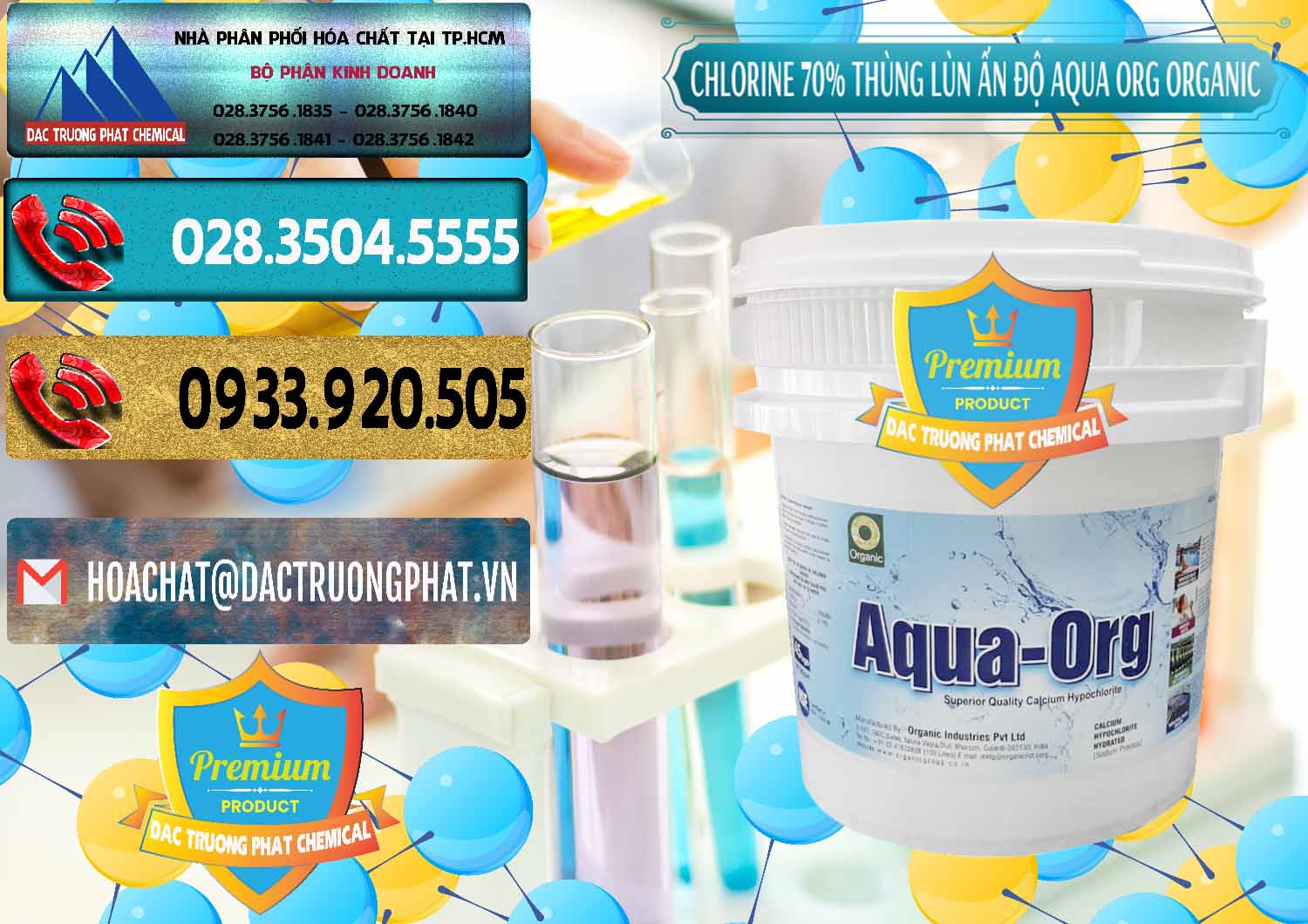 Cty cung cấp & bán Chlorine – Clorin 70% Thùng Lùn Ấn Độ Aqua ORG Organic India - 0212 - Công ty chuyên phân phối và bán hóa chất tại TP.HCM - hoachatdetnhuom.com