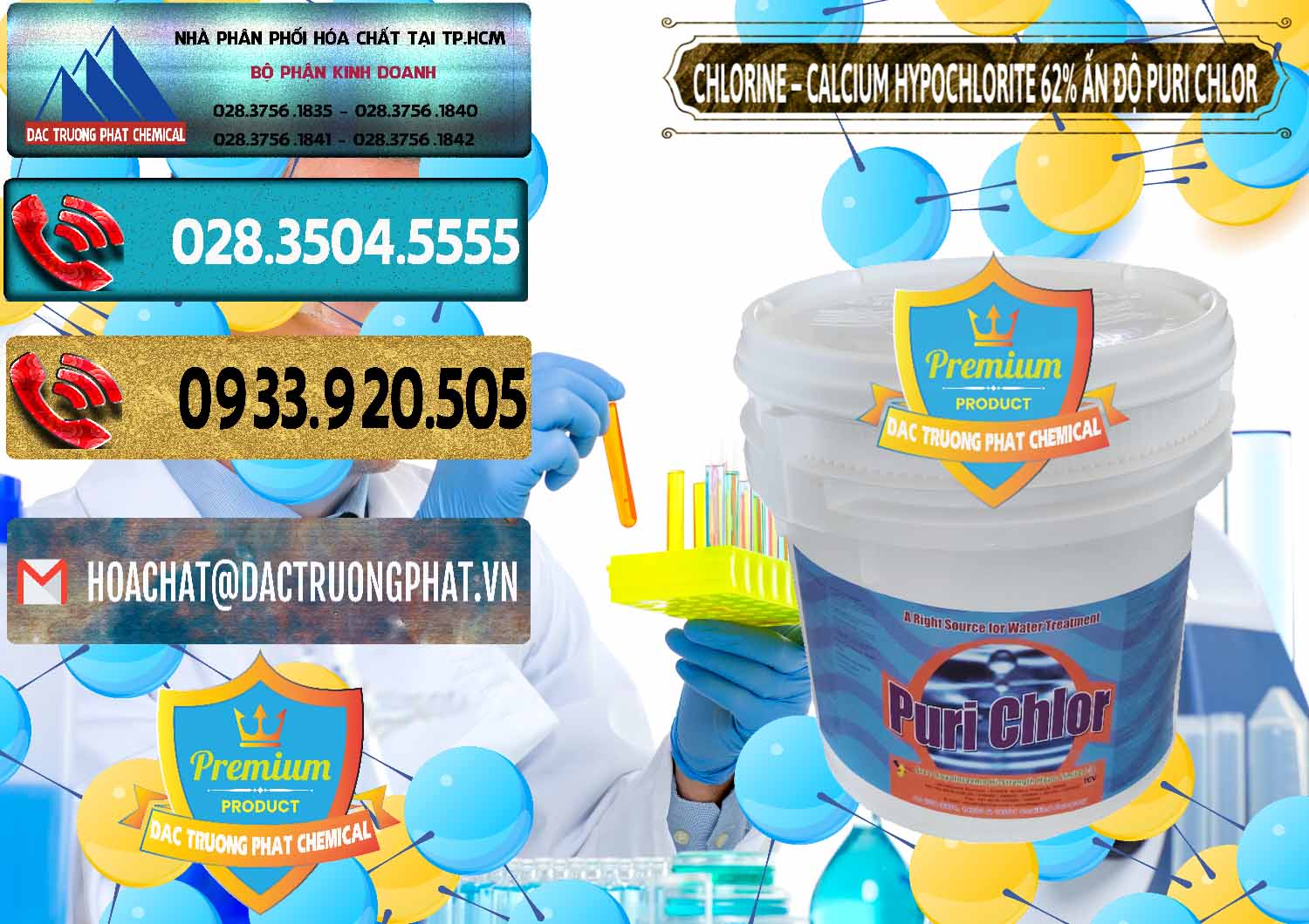 Cung cấp _ bán Chlorine – Clorin 62% Puri Chlo Ấn Độ India - 0052 - Đơn vị chuyên cung ứng _ phân phối hóa chất tại TP.HCM - hoachatdetnhuom.com