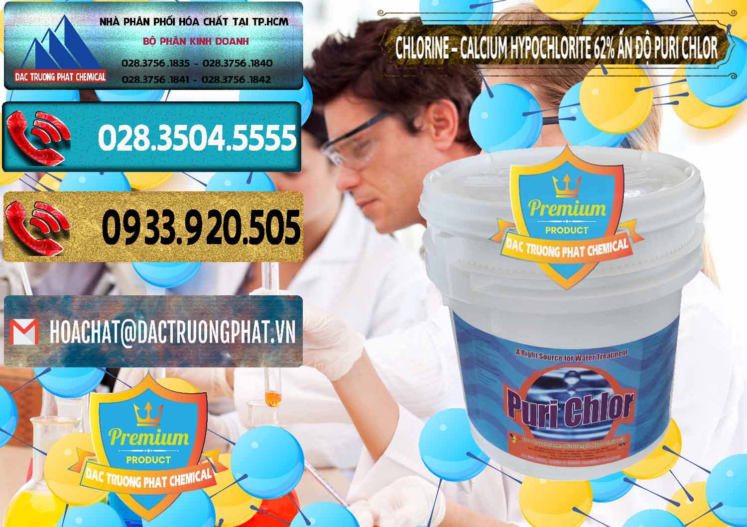 Cty chuyên phân phối & bán Chlorine – Clorin 62% Puri Chlo Ấn Độ India - 0052 - Đơn vị chuyên phân phối và cung ứng hóa chất tại TP.HCM - hoachatdetnhuom.com