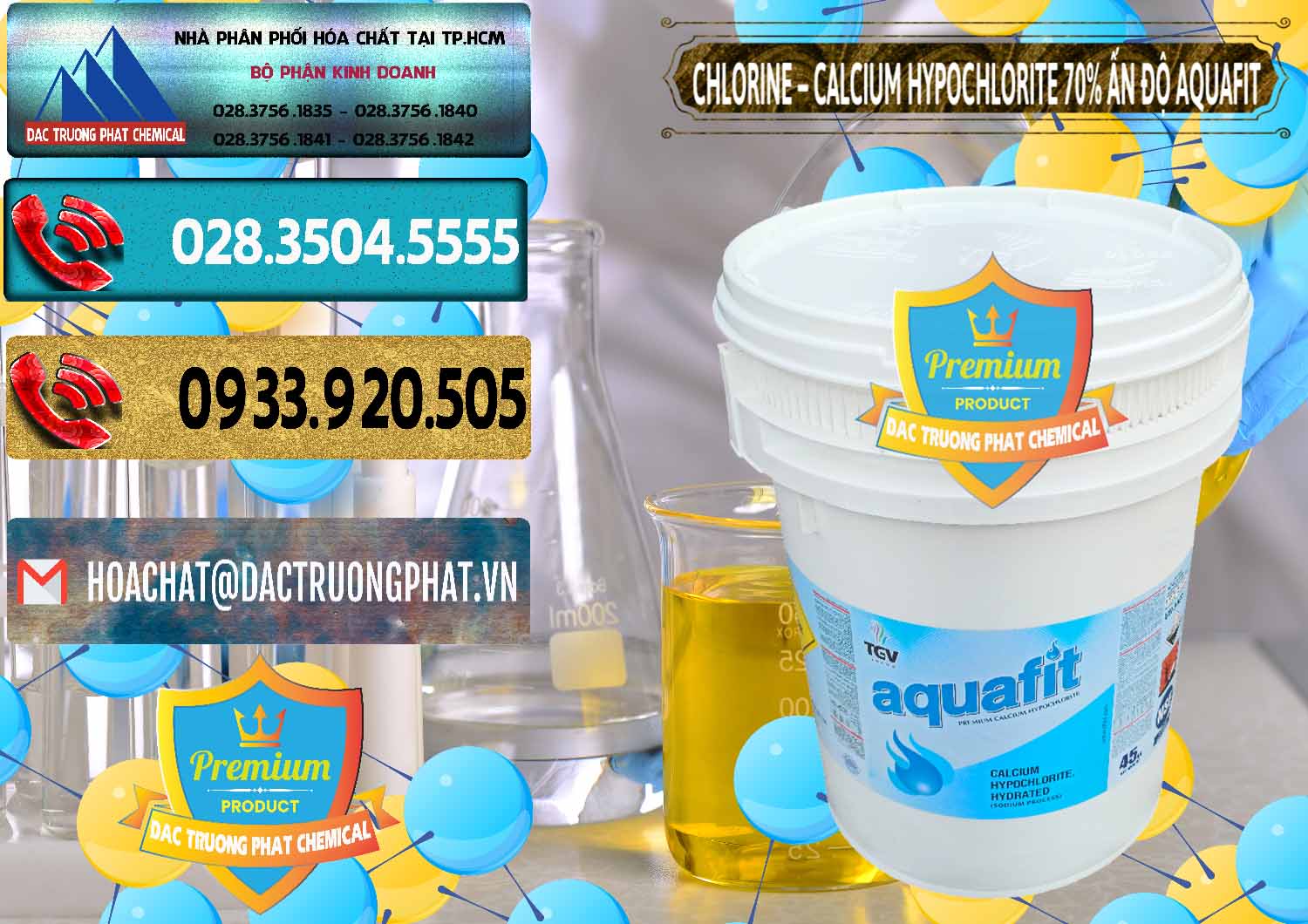 Phân phối và bán Clorin – Chlorine 70% Aquafit Thùng Cao TGV Ấn Độ India - 0054 - Chuyên bán ( phân phối ) hóa chất tại TP.HCM - hoachatdetnhuom.com