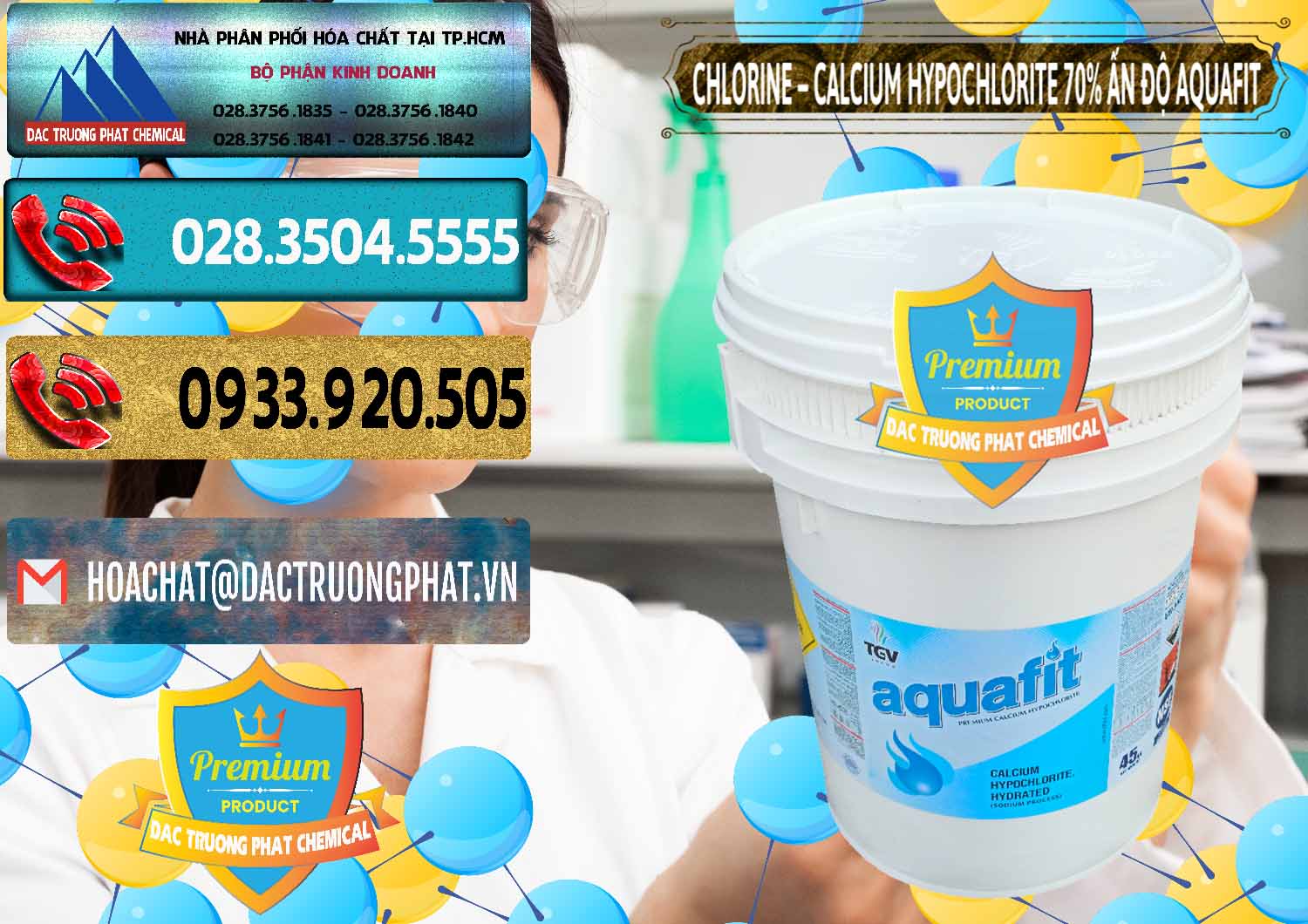 Nơi chuyên bán _ cung cấp Clorin – Chlorine 70% Aquafit Thùng Cao TGV Ấn Độ India - 0054 - Nơi chuyên cung cấp _ kinh doanh hóa chất tại TP.HCM - hoachatdetnhuom.com