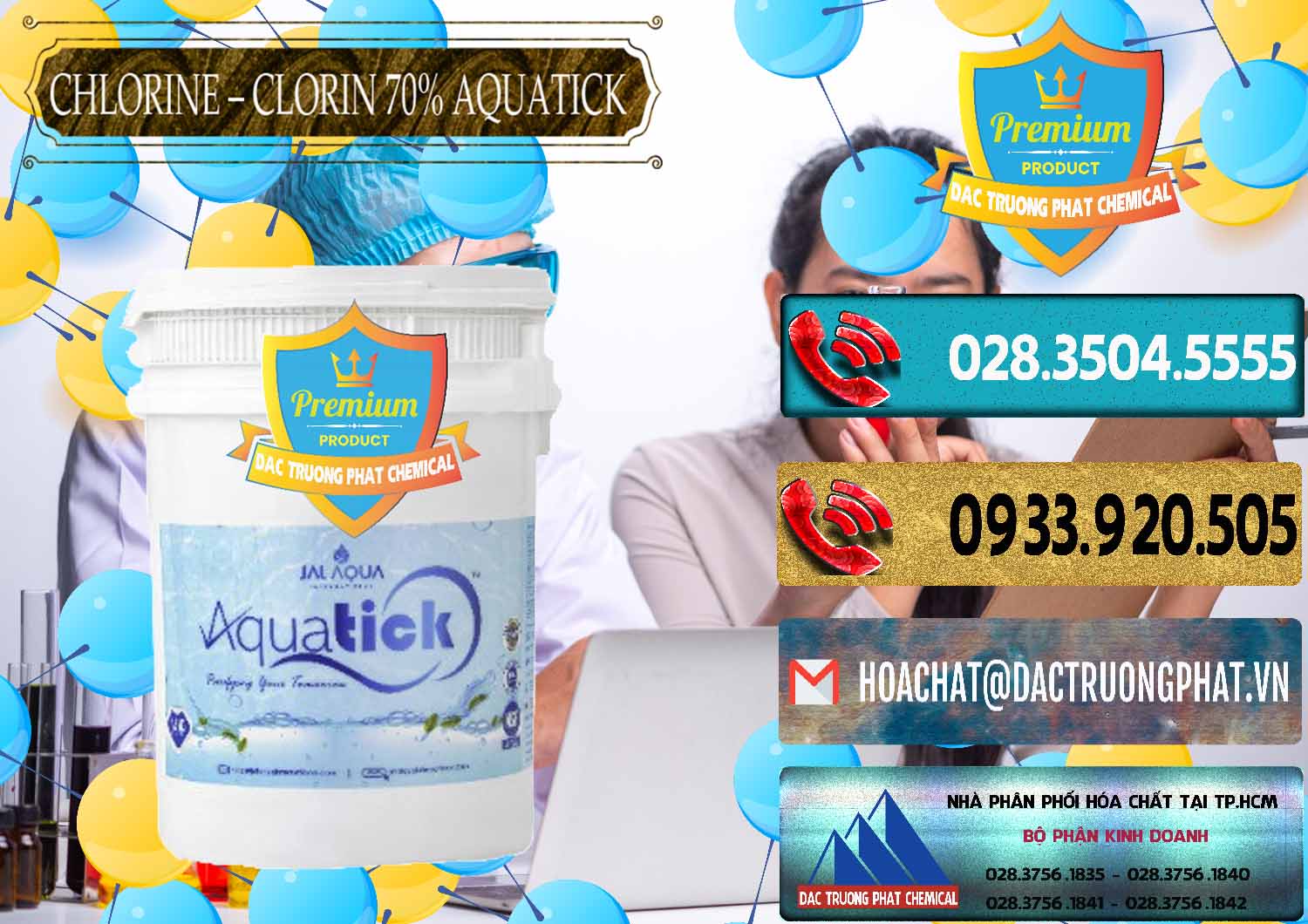 Công ty bán và phân phối Chlorine – Clorin 70% Aquatick Thùng Cao Jal Aqua Ấn Độ India - 0237 - Công ty chuyên kinh doanh và phân phối hóa chất tại TP.HCM - hoachatdetnhuom.com