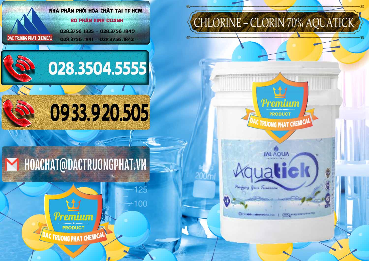 Chuyên nhập khẩu - bán Chlorine – Clorin 70% Aquatick Thùng Cao Jal Aqua Ấn Độ India - 0237 - Phân phối ( cung cấp ) hóa chất tại TP.HCM - hoachatdetnhuom.com
