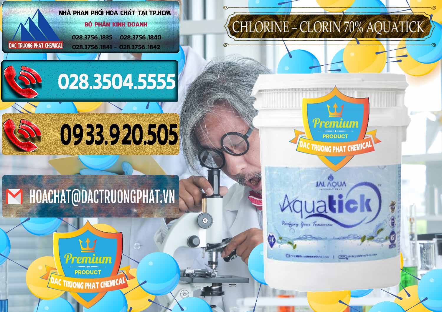 Cty bán _ phân phối Chlorine – Clorin 70% Aquatick Thùng Cao Jal Aqua Ấn Độ India - 0237 - Nơi cung ứng - phân phối hóa chất tại TP.HCM - hoachatdetnhuom.com