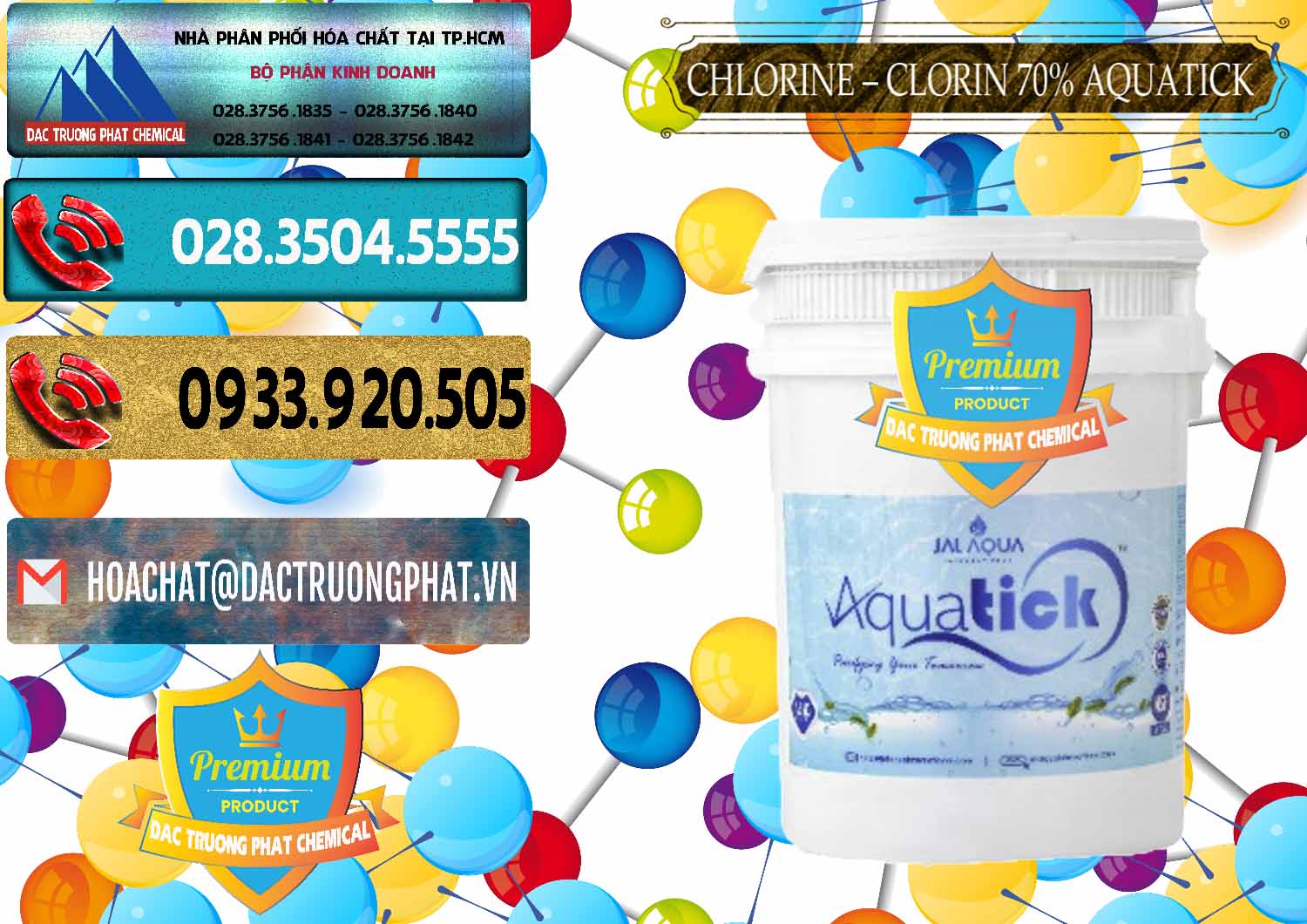 Đơn vị bán - phân phối Chlorine – Clorin 70% Aquatick Thùng Cao Jal Aqua Ấn Độ India - 0237 - Cty chuyên phân phối ( nhập khẩu ) hóa chất tại TP.HCM - hoachatdetnhuom.com
