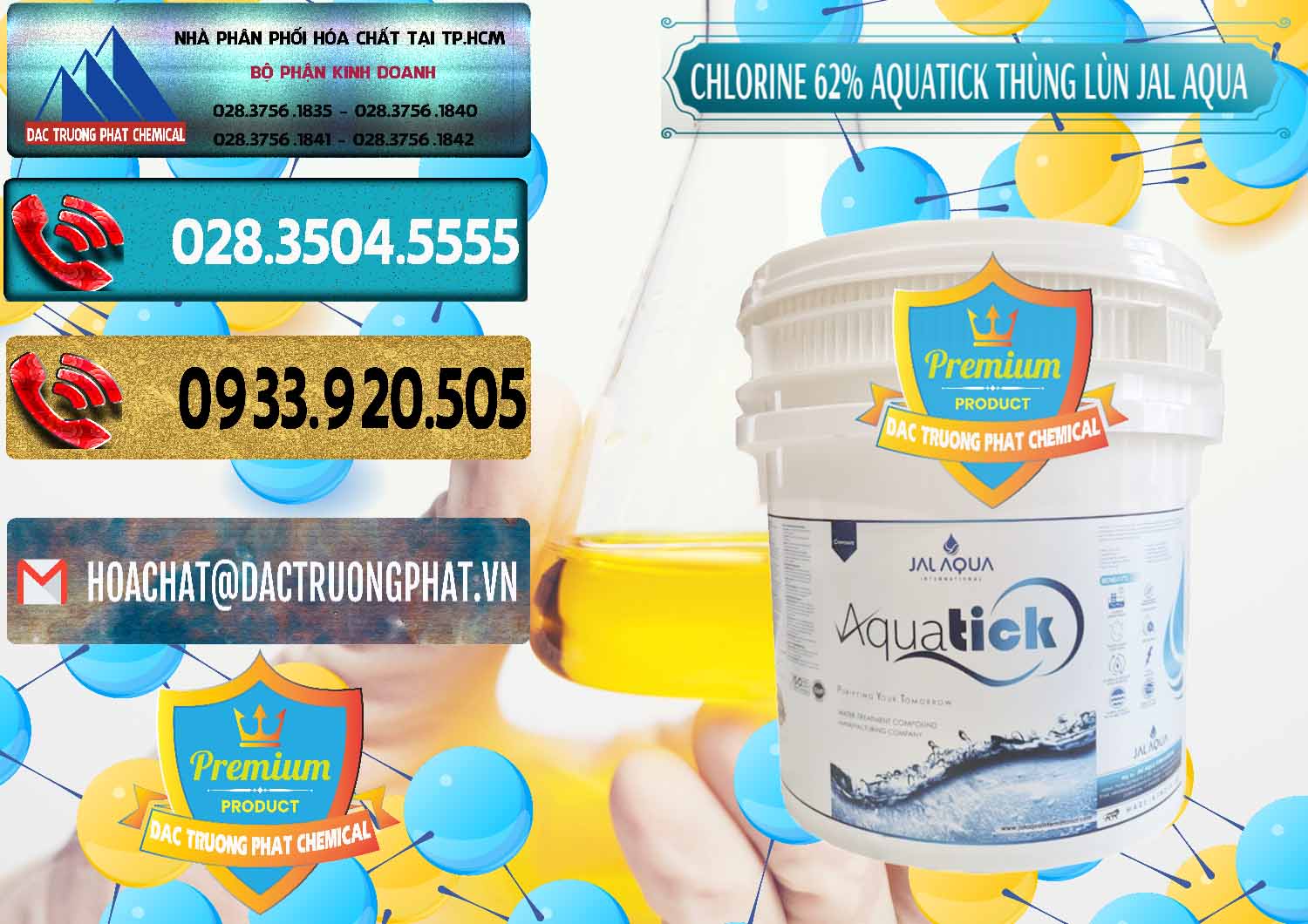 Bán _ phân phối Chlorine – Clorin 62% Aquatick Thùng Lùn Jal Aqua Ấn Độ India - 0238 - Đơn vị cung cấp & kinh doanh hóa chất tại TP.HCM - hoachatdetnhuom.com