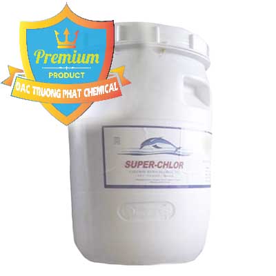 Clorin – Chlorine Cá Heo 70% Super Chlor Thùng Tròn Nắp Trắng Trung Quốc China