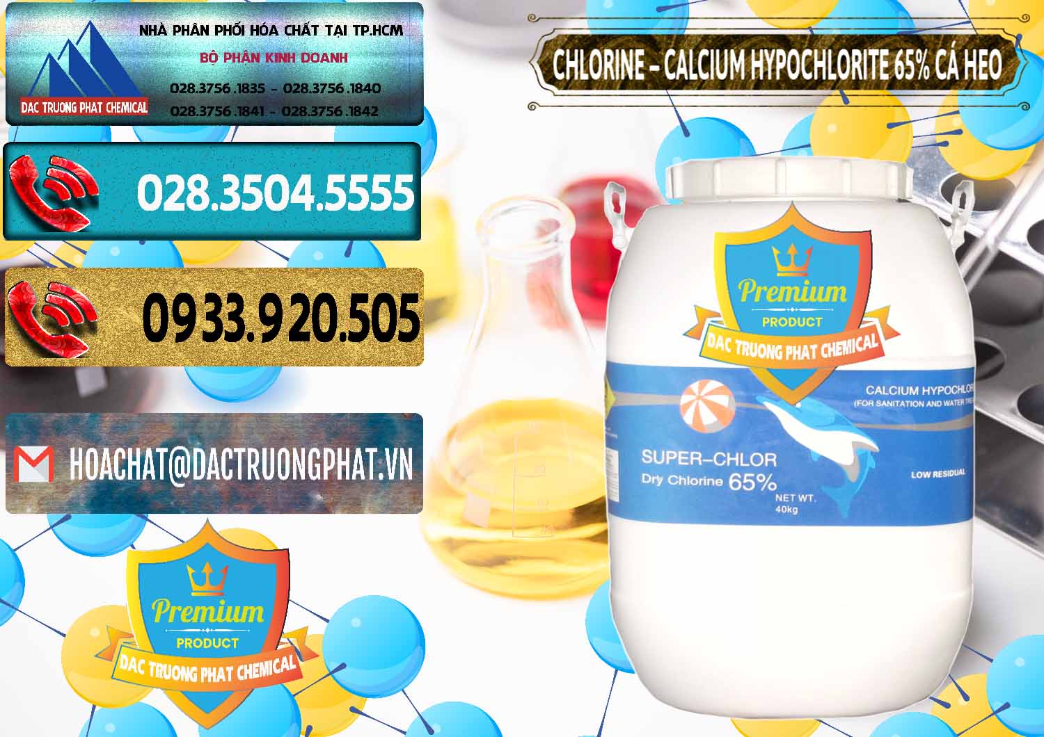 Đơn vị nhập khẩu ( bán ) Clorin - Chlorine Cá Heo 65% Trung Quốc China - 0053 - Cty nhập khẩu - cung cấp hóa chất tại TP.HCM - hoachatdetnhuom.com