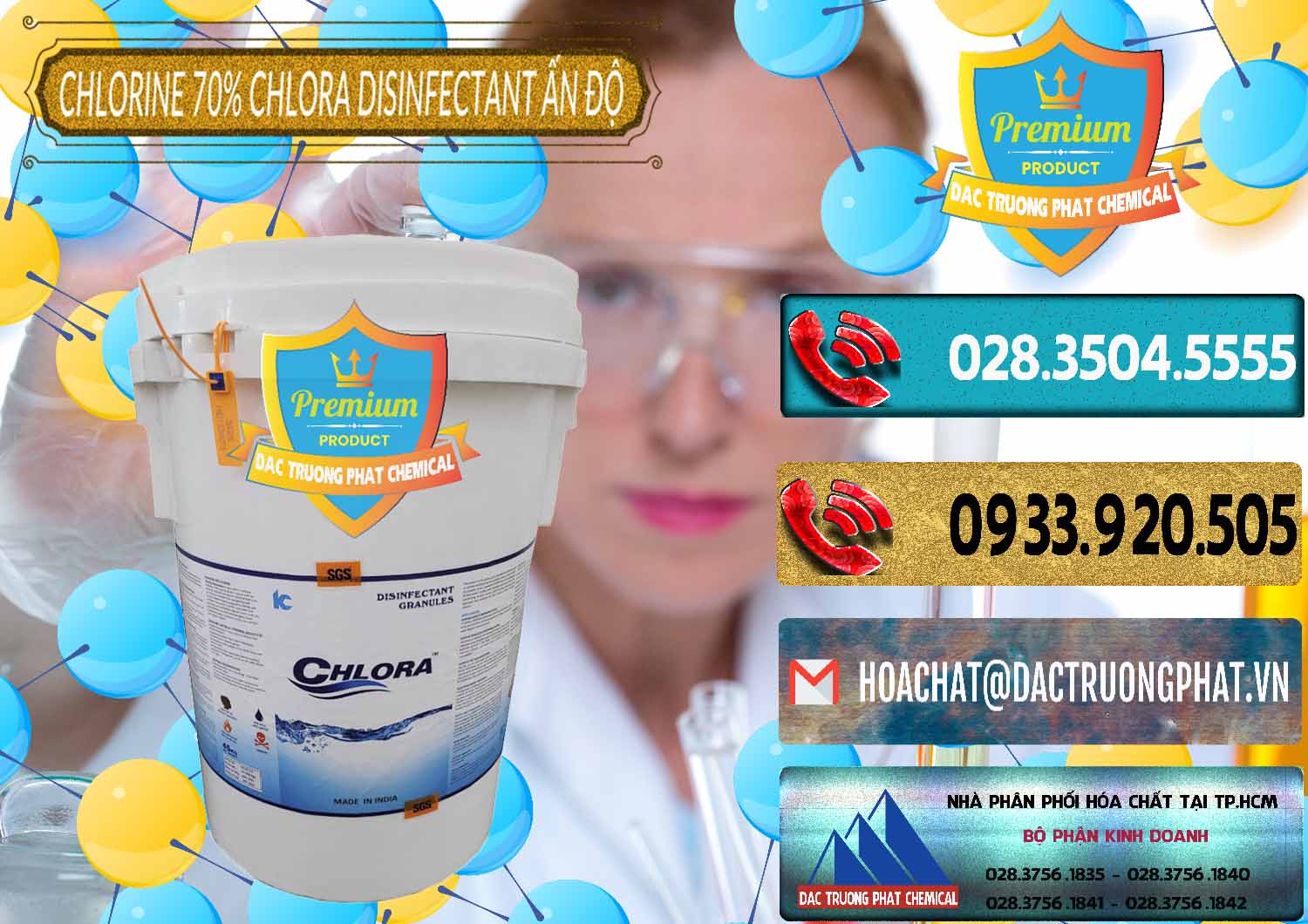 Nhà nhập khẩu & bán Chlorine – Clorin 70% Chlora Disinfectant Ấn Độ India - 0213 - Công ty kinh doanh ( cung cấp ) hóa chất tại TP.HCM - hoachatdetnhuom.com