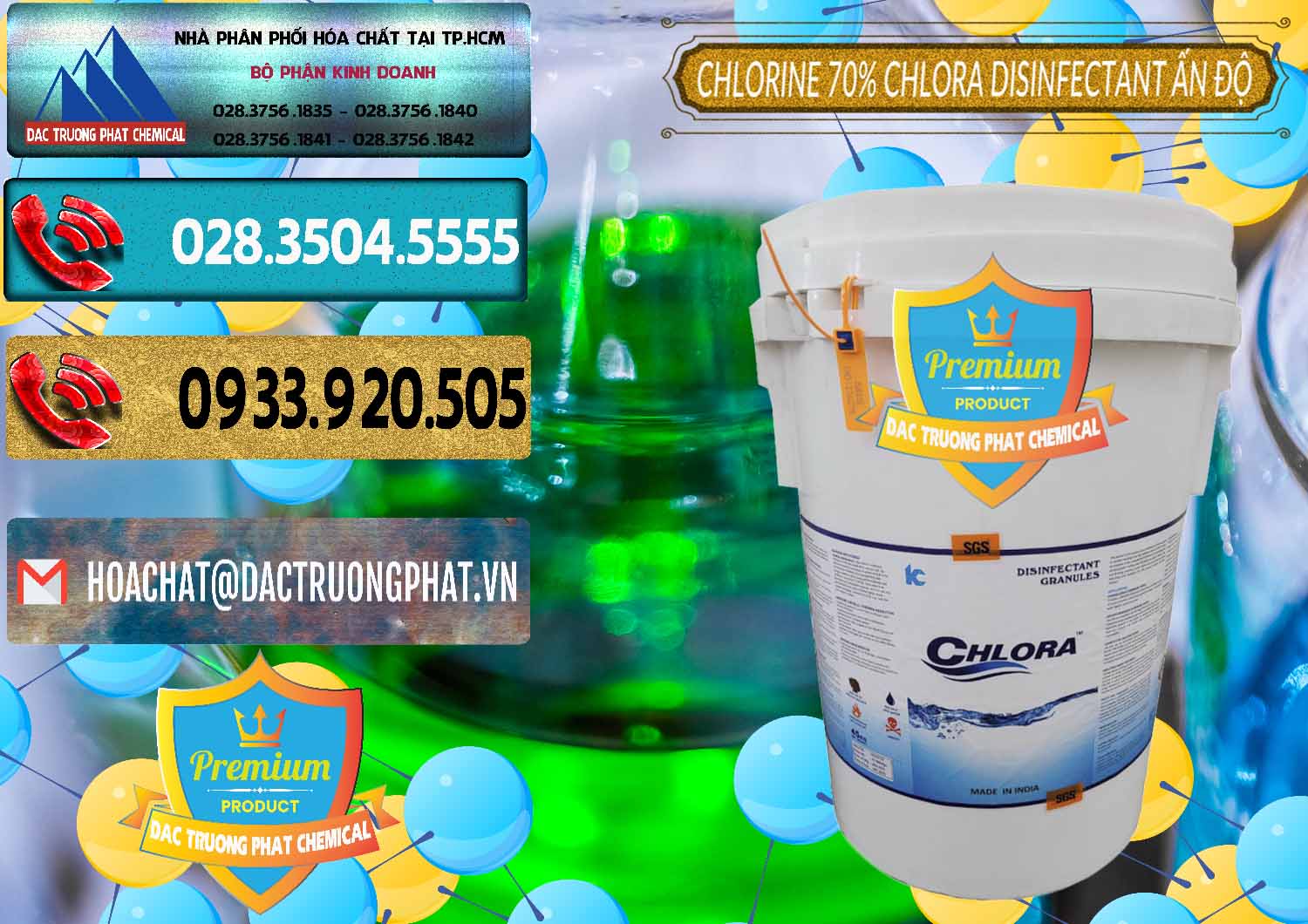 Đơn vị cung ứng & bán Chlorine – Clorin 70% Chlora Disinfectant Ấn Độ India - 0213 - Cty chuyên phân phối _ bán hóa chất tại TP.HCM - hoachatdetnhuom.com