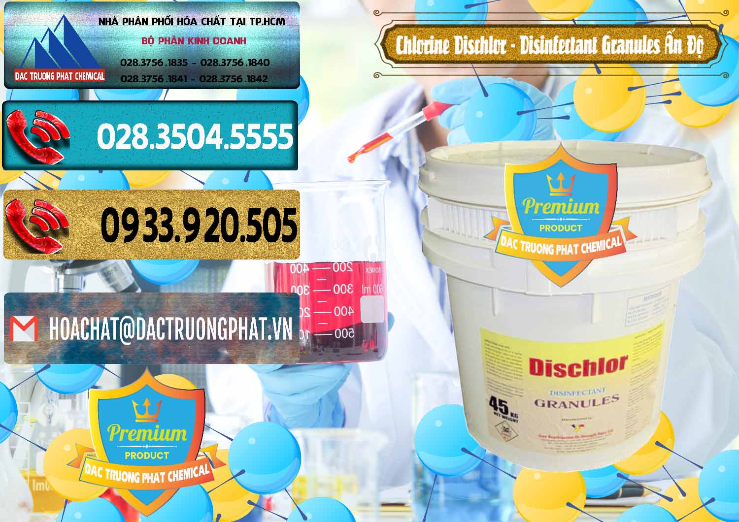 Cty chuyên bán và phân phối Chlorine – Clorin 70% Dischlor - Disinfectant Granules Ấn Độ India - 0248 - Cty bán - phân phối hóa chất tại TP.HCM - hoachatdetnhuom.com