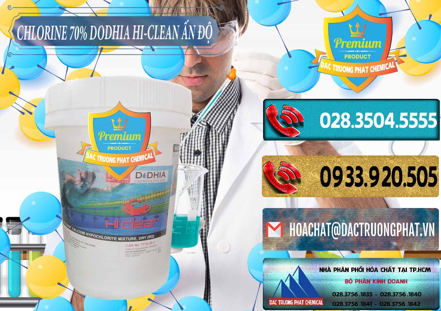Công ty bán ( cung cấp ) Chlorine – Clorin 70% Dodhia Hi-Clean Ấn Độ India - 0214 - Cty nhập khẩu & cung cấp hóa chất tại TP.HCM - hoachatdetnhuom.com