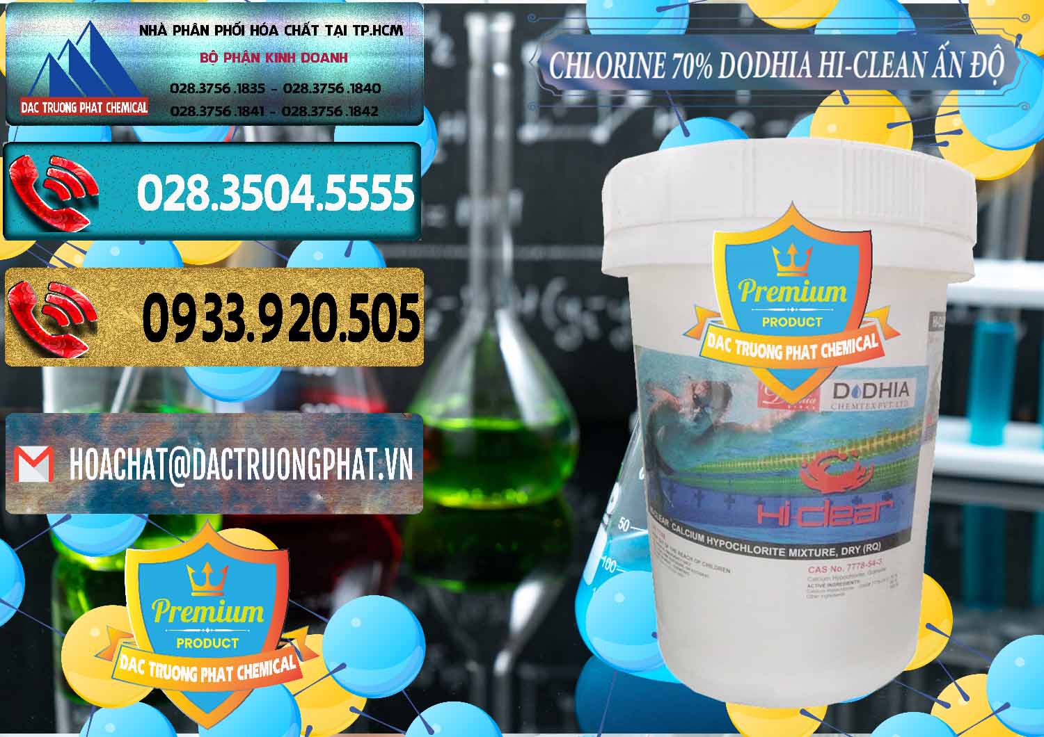Nơi nhập khẩu & bán Chlorine – Clorin 70% Dodhia Hi-Clean Ấn Độ India - 0214 - Nhà phân phối và cung cấp hóa chất tại TP.HCM - hoachatdetnhuom.com