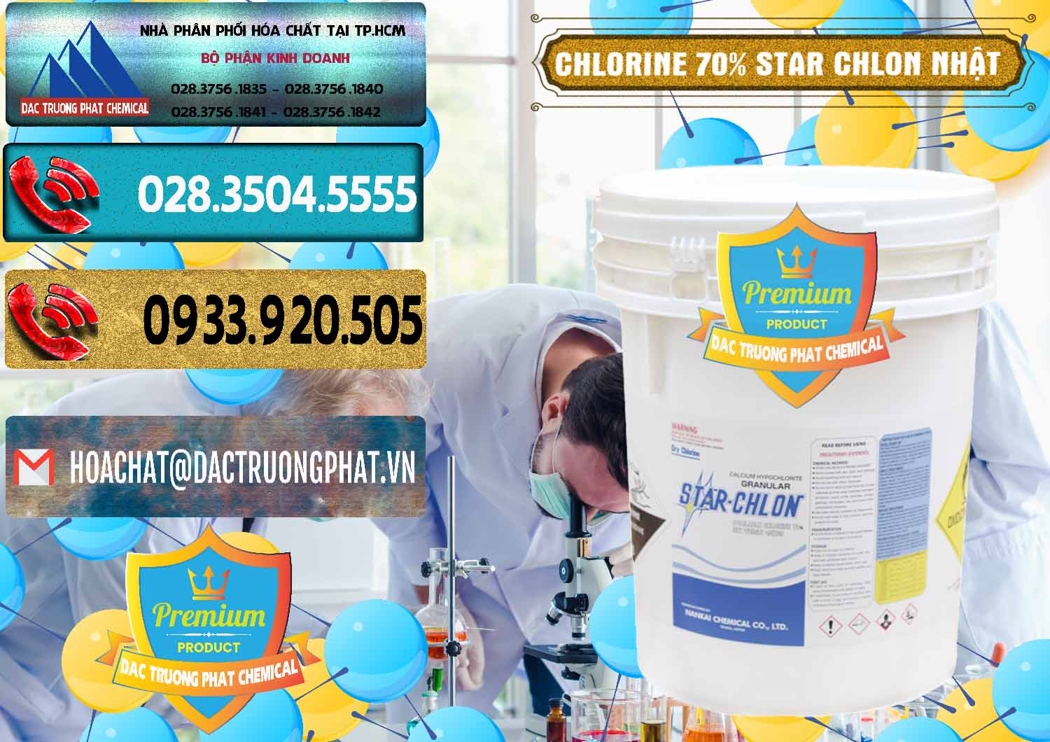 Công ty chuyên phân phối ( bán ) Clorin – Chlorine 70% Star Chlon Nhật Bản Japan - 0243 - Chuyên phân phối & cung ứng hóa chất tại TP.HCM - hoachatdetnhuom.com