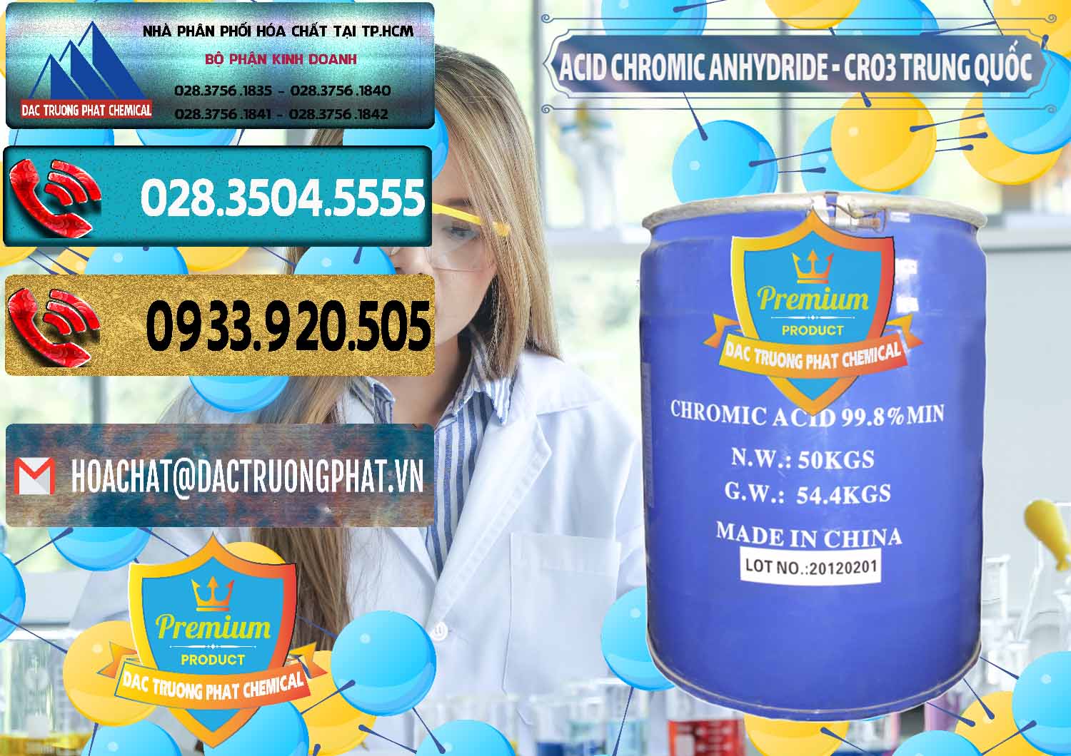 Đơn vị chuyên bán và cung ứng Acid Chromic Anhydride - Cromic CRO3 Trung Quốc China - 0007 - Cty chuyên phân phối & cung ứng hóa chất tại TP.HCM - hoachatdetnhuom.com