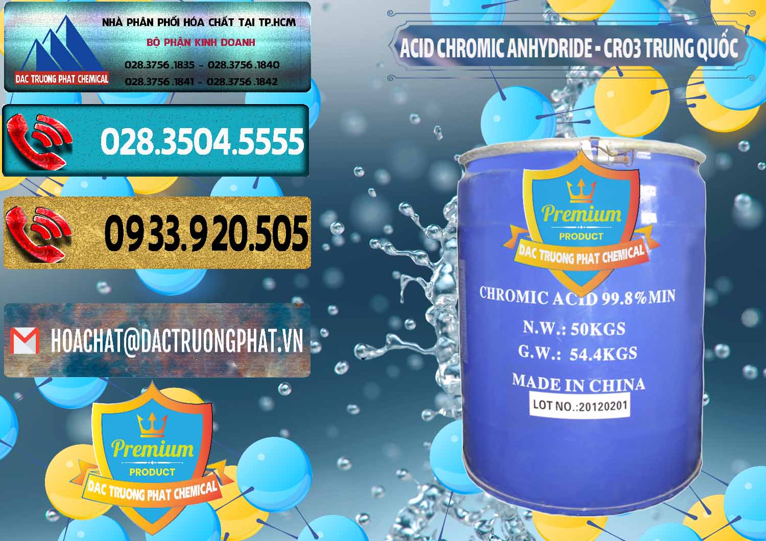 Công ty chuyên phân phối - bán Acid Chromic Anhydride - Cromic CRO3 Trung Quốc China - 0007 - Nơi phân phối _ kinh doanh hóa chất tại TP.HCM - hoachatdetnhuom.com