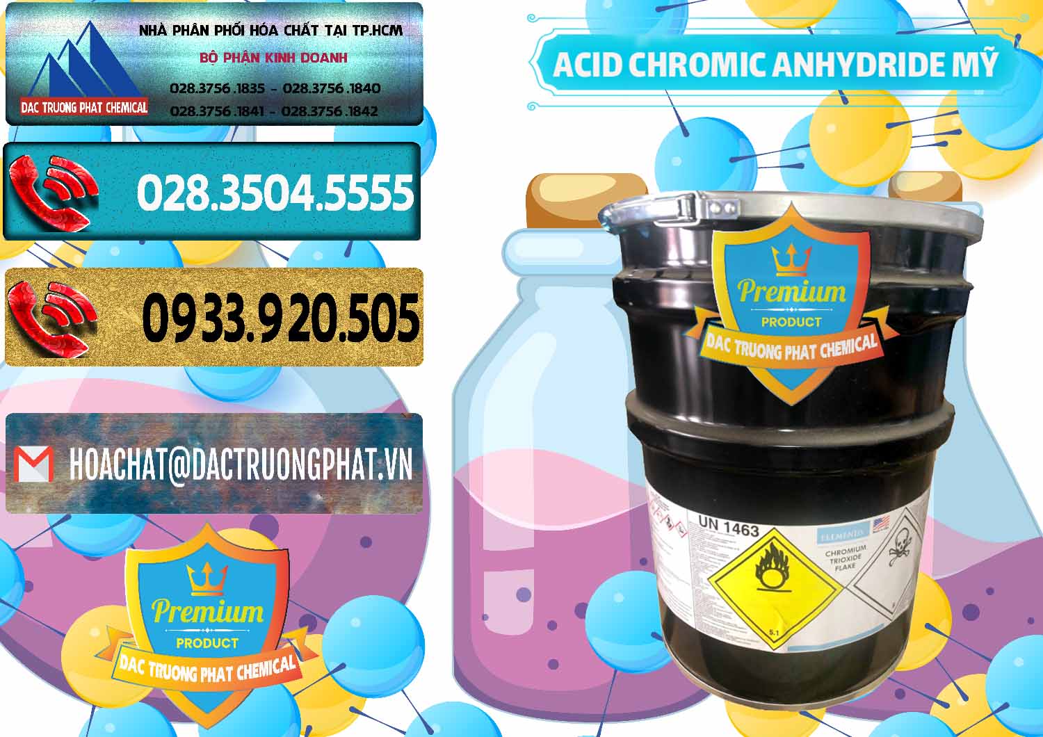Chuyên bán - phân phối Acid Chromic Anhydride - Cromic CRO3 USA Mỹ - 0364 - Cung cấp _ nhập khẩu hóa chất tại TP.HCM - hoachatdetnhuom.com