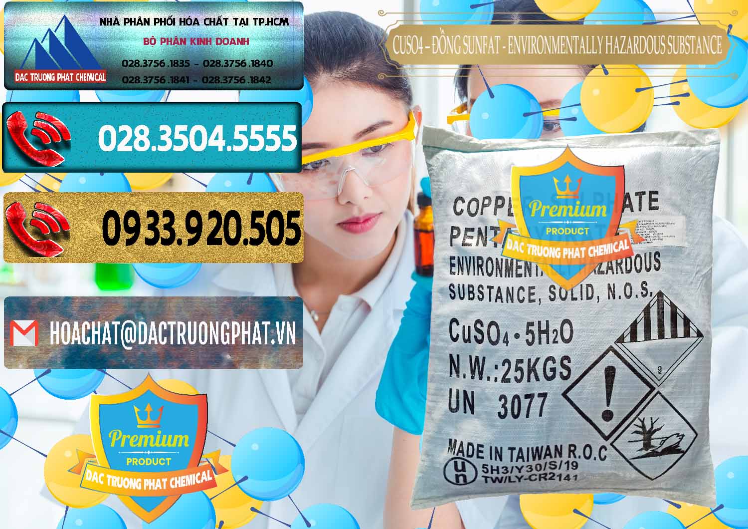Công ty nhập khẩu và bán CuSO4 – Đồng Sunfat Đài Loan Taiwan - 0059 - Cty phân phối - cung cấp hóa chất tại TP.HCM - hoachatdetnhuom.com