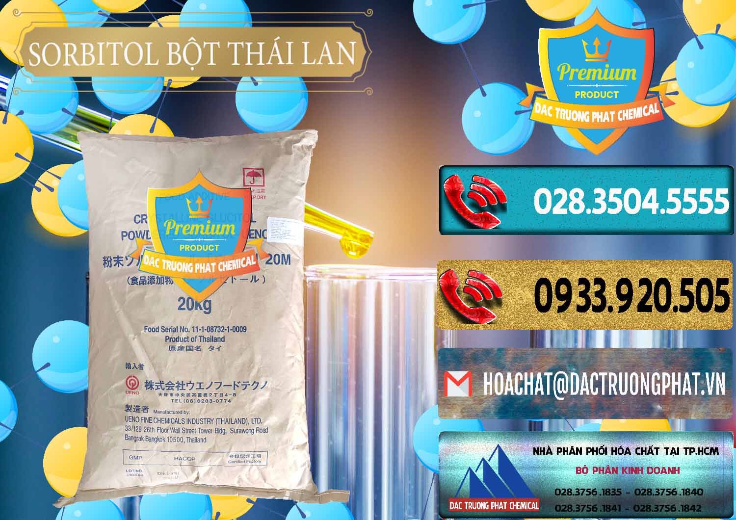 Nơi bán & cung ứng D-Sorbitol Bột - C6H14O6 Food Grade Thái Lan Thailand - 0322 - Công ty chuyên cung cấp & bán hóa chất tại TP.HCM - hoachatdetnhuom.com