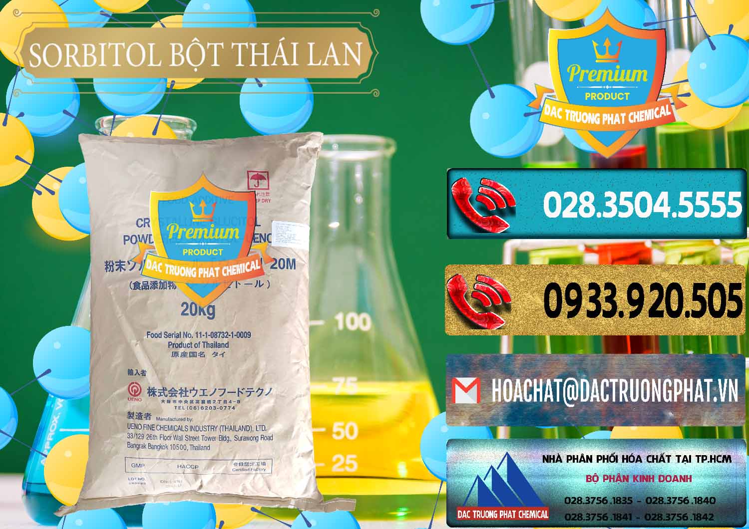 Chuyên cung cấp - bán D-Sorbitol Bột - C6H14O6 Food Grade Thái Lan Thailand - 0322 - Nhà phân phối - nhập khẩu hóa chất tại TP.HCM - hoachatdetnhuom.com