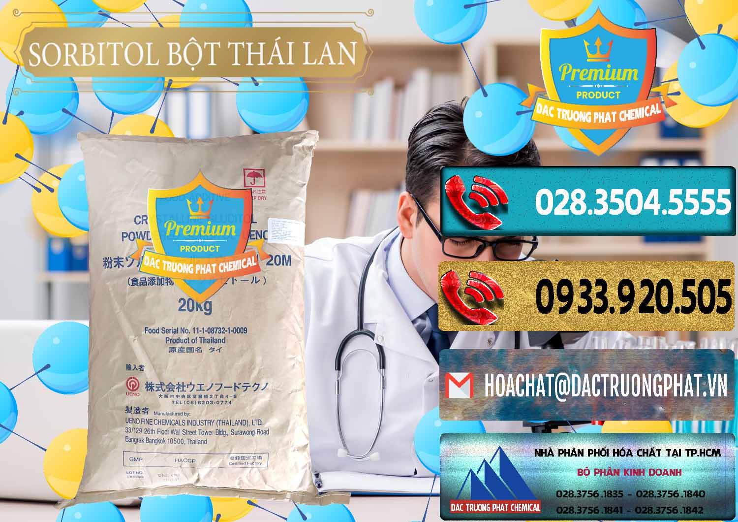 Nơi chuyên phân phối _ bán D-Sorbitol Bột - C6H14O6 Food Grade Thái Lan Thailand - 0322 - Cty phân phối _ cung cấp hóa chất tại TP.HCM - hoachatdetnhuom.com