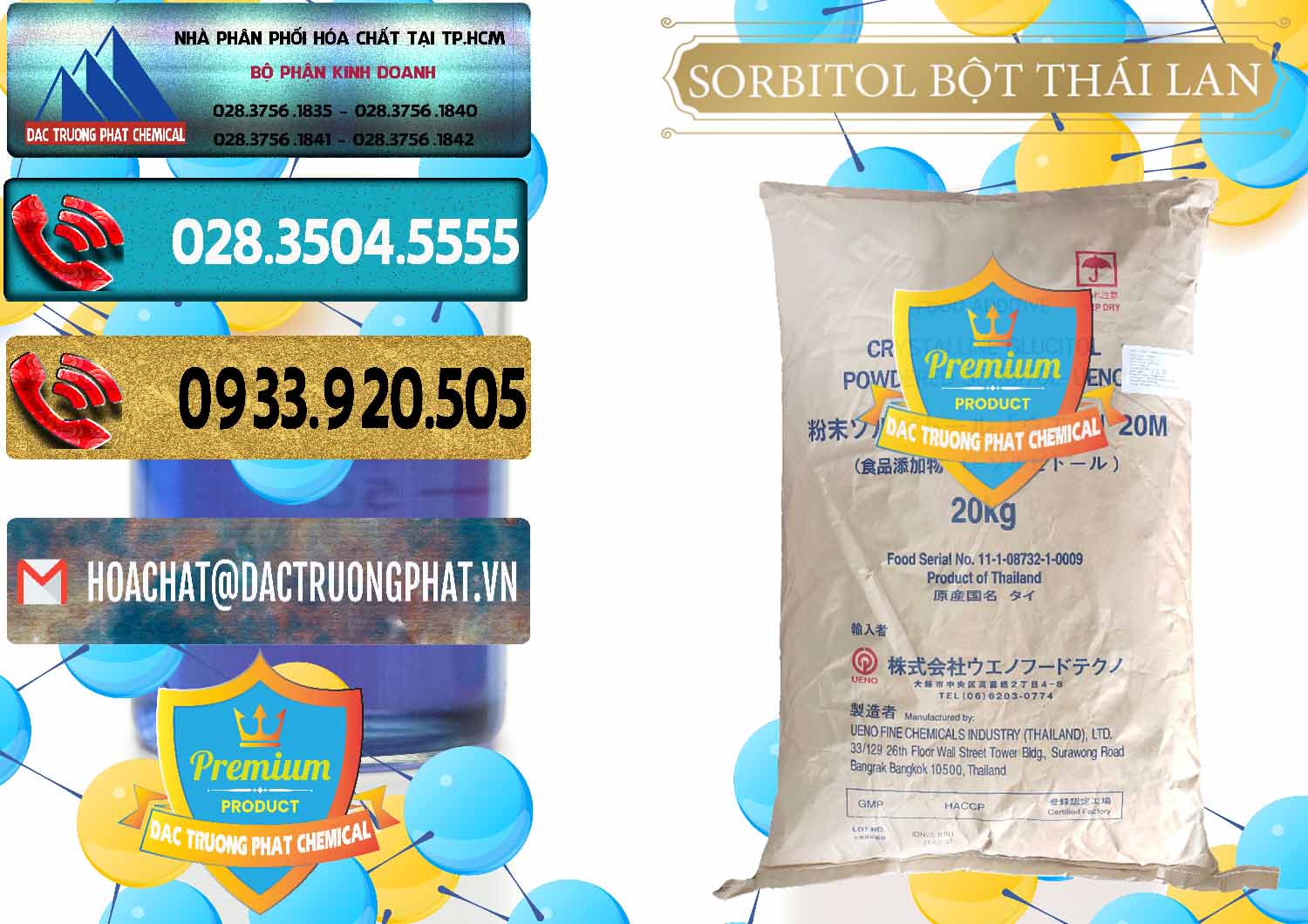 Nơi chuyên bán và cung ứng D-Sorbitol Bột - C6H14O6 Food Grade Thái Lan Thailand - 0322 - Chuyên nhập khẩu ( phân phối ) hóa chất tại TP.HCM - hoachatdetnhuom.com