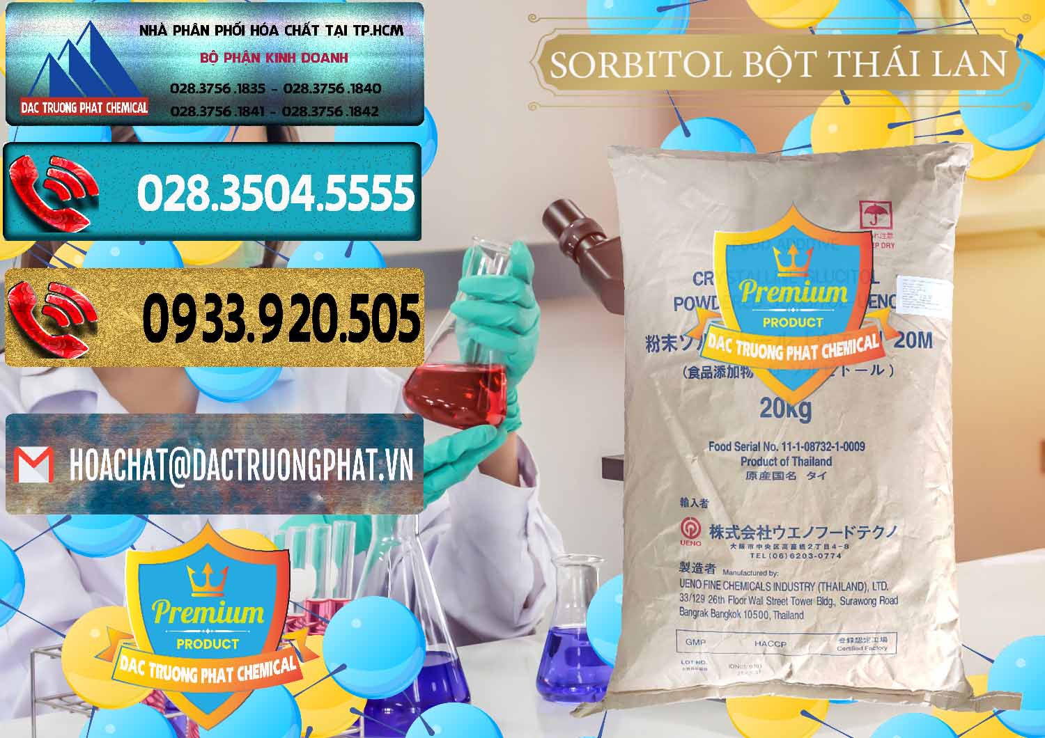 Công ty bán _ phân phối D-Sorbitol Bột - C6H14O6 Food Grade Thái Lan Thailand - 0322 - Cty kinh doanh và phân phối hóa chất tại TP.HCM - hoachatdetnhuom.com