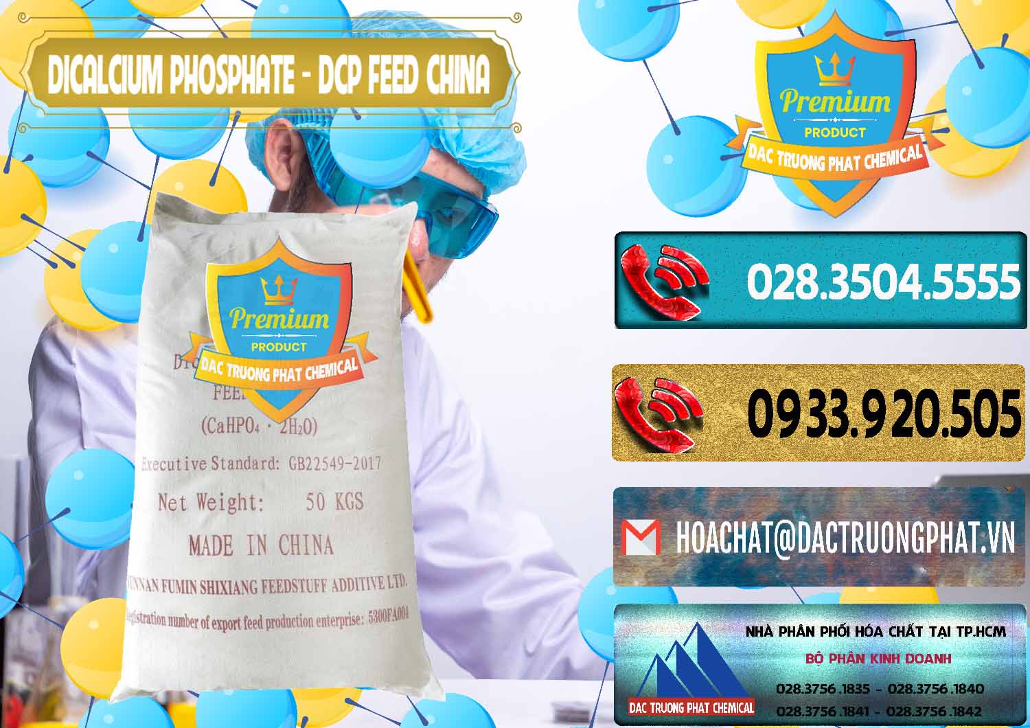 Cung cấp - bán Dicalcium Phosphate - DCP Feed Grade Trung Quốc China - 0296 - Cty chuyên cung cấp & kinh doanh hóa chất tại TP.HCM - hoachatdetnhuom.com