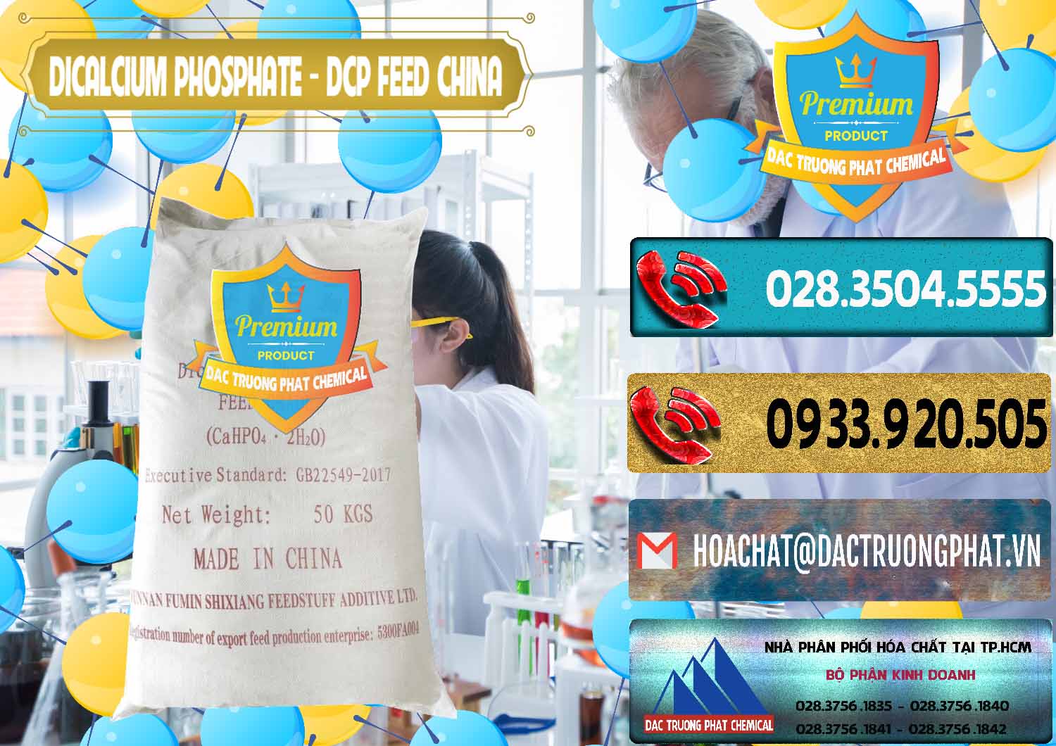 Nhà nhập khẩu và bán Dicalcium Phosphate - DCP Feed Grade Trung Quốc China - 0296 - Nơi cung cấp _ phân phối hóa chất tại TP.HCM - hoachatdetnhuom.com