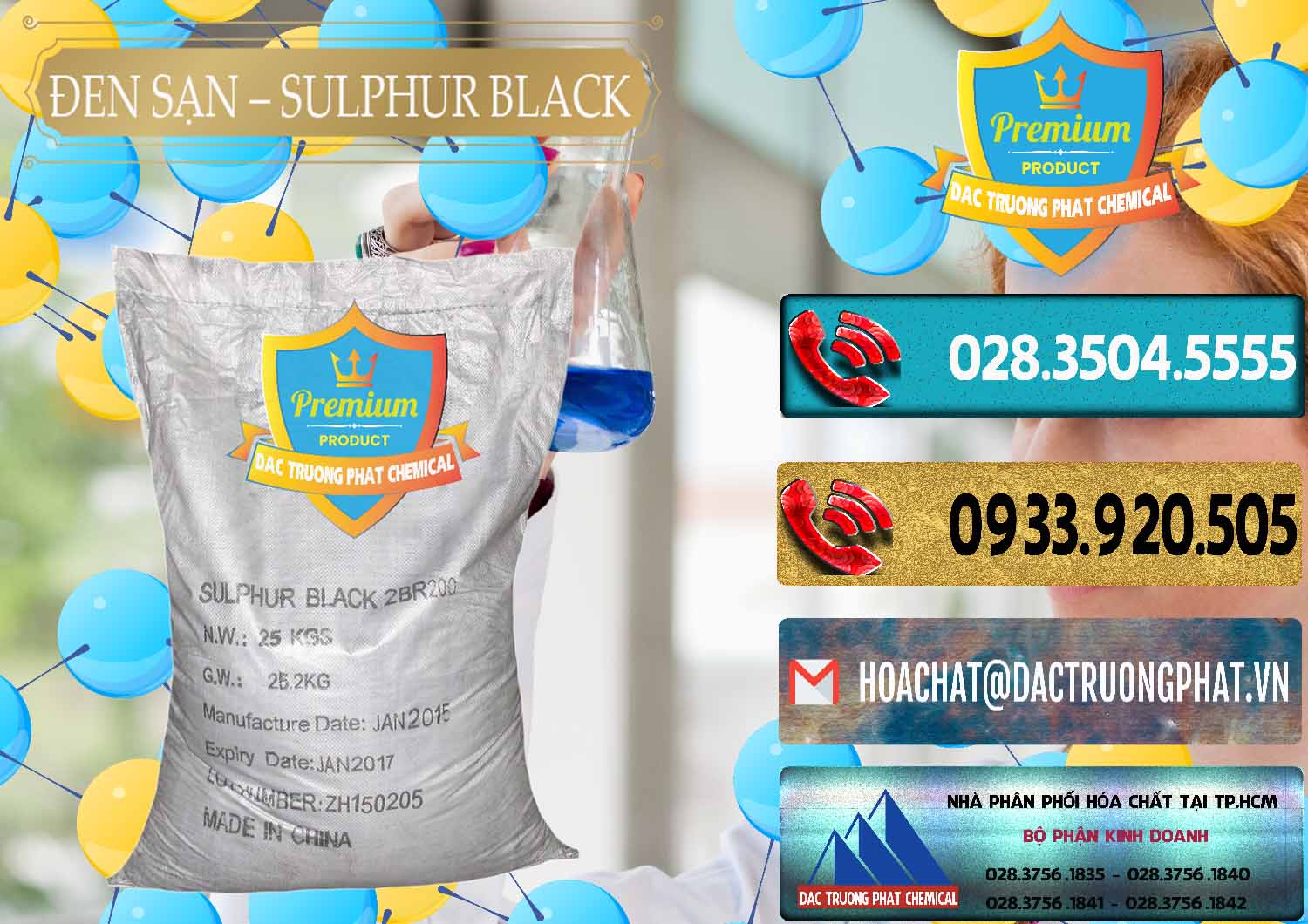 Công ty chuyên kinh doanh _ bán Đen Sạn – Sulphur Black Trung Quốc China - 0062 - Chuyên phân phối _ cung cấp hóa chất tại TP.HCM - hoachatdetnhuom.com