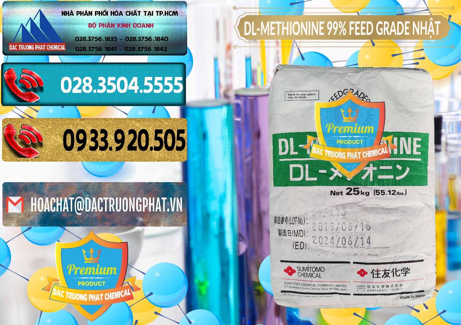 Cty chuyên bán - cung ứng DL-Methionine - C5H11NO2S Feed Grade Sumitomo Nhật Bản Japan - 0313 - Công ty chuyên kinh doanh và cung cấp hóa chất tại TP.HCM - hoachatdetnhuom.com