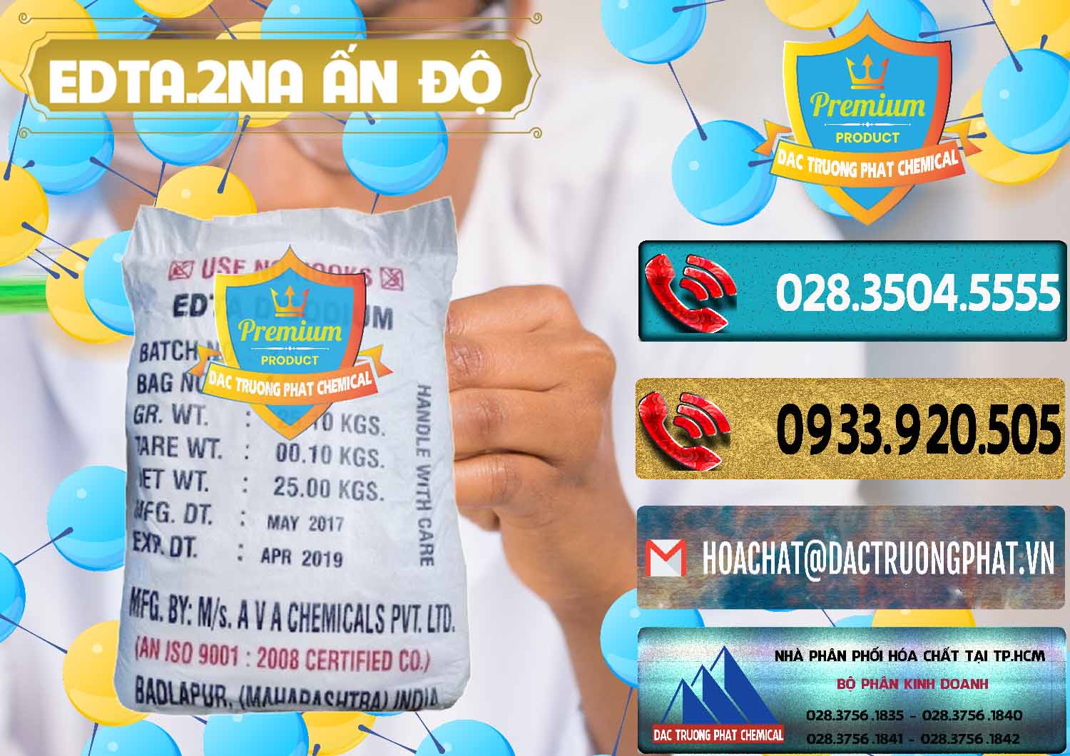 Nhà bán hàng / phân phối Edta Powder — Edta Na2 Ấn Độ India tại Trà Vinh Cty chuyên nhập khẩu _ bán EDTA.2NA - Ethylendiamin Tetraacetic Ấn Độ India - 0416 - Cty nhập khẩu và cung cấp hóa chất tại TP.HCM - hoachatdetnhuom.com