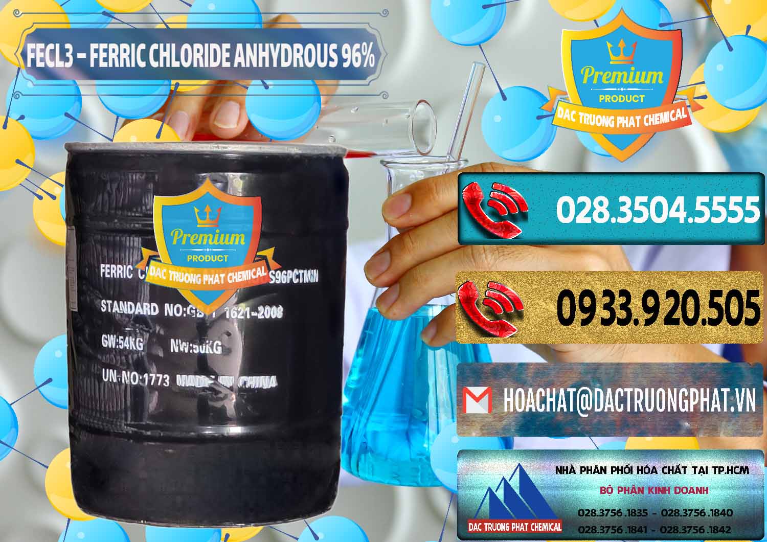 Công ty nhập khẩu & bán FECL3 – Ferric Chloride Anhydrous 96% Trung Quốc China - 0065 - Đơn vị chuyên cung cấp - kinh doanh hóa chất tại TP.HCM - hoachatdetnhuom.com