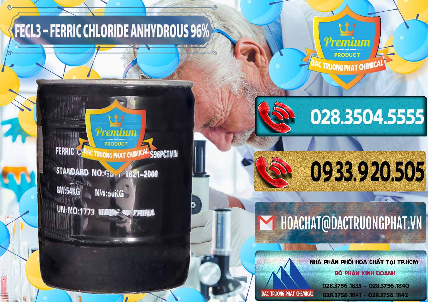 Cty chuyên kinh doanh và bán FECL3 – Ferric Chloride Anhydrous 96% Trung Quốc China - 0065 - Chuyên cung cấp và kinh doanh hóa chất tại TP.HCM - hoachatdetnhuom.com