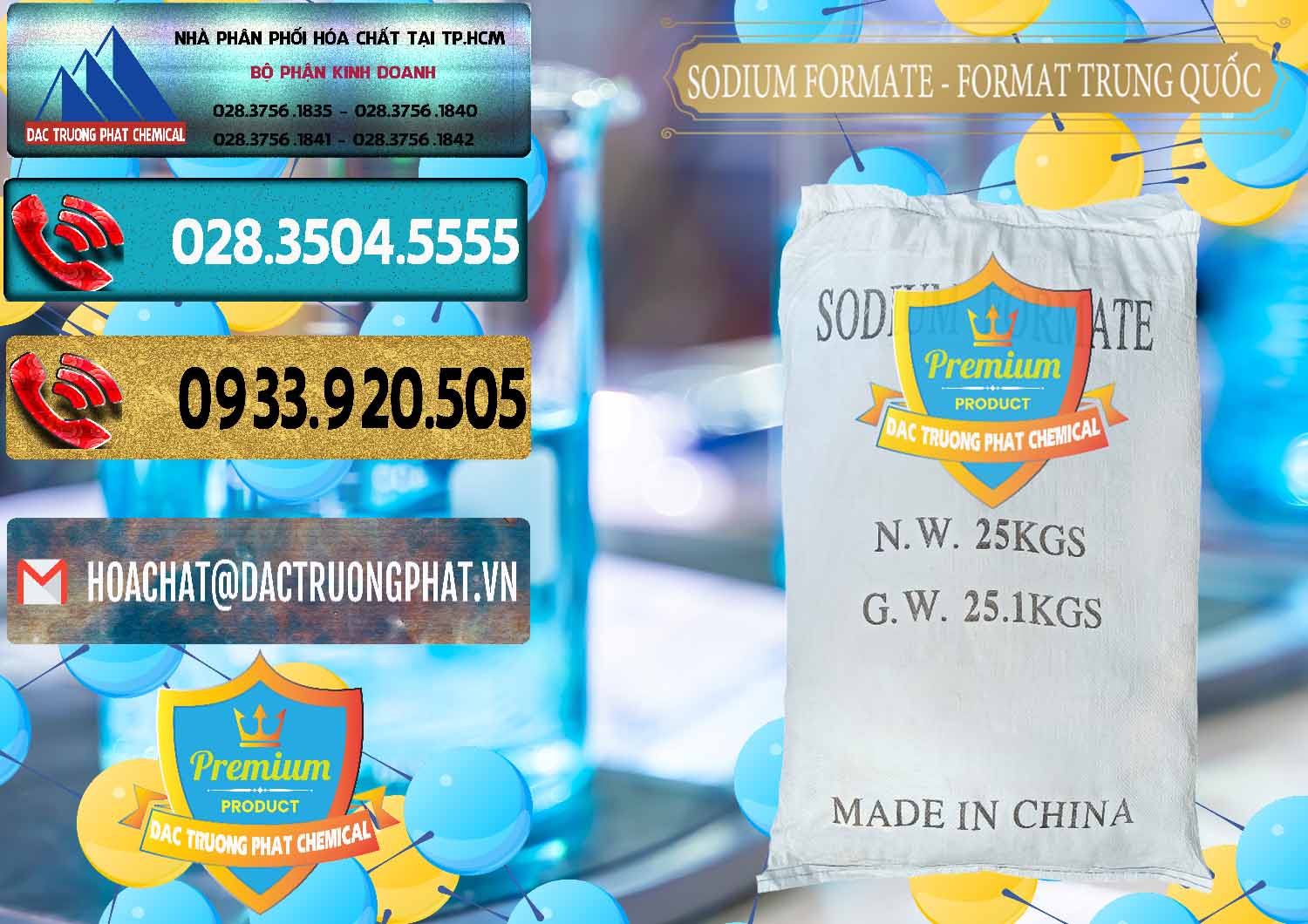 Cty phân phối & bán Sodium Formate - Natri Format Trung Quốc China - 0142 - Chuyên phân phối ( bán ) hóa chất tại TP.HCM - hoachatdetnhuom.com