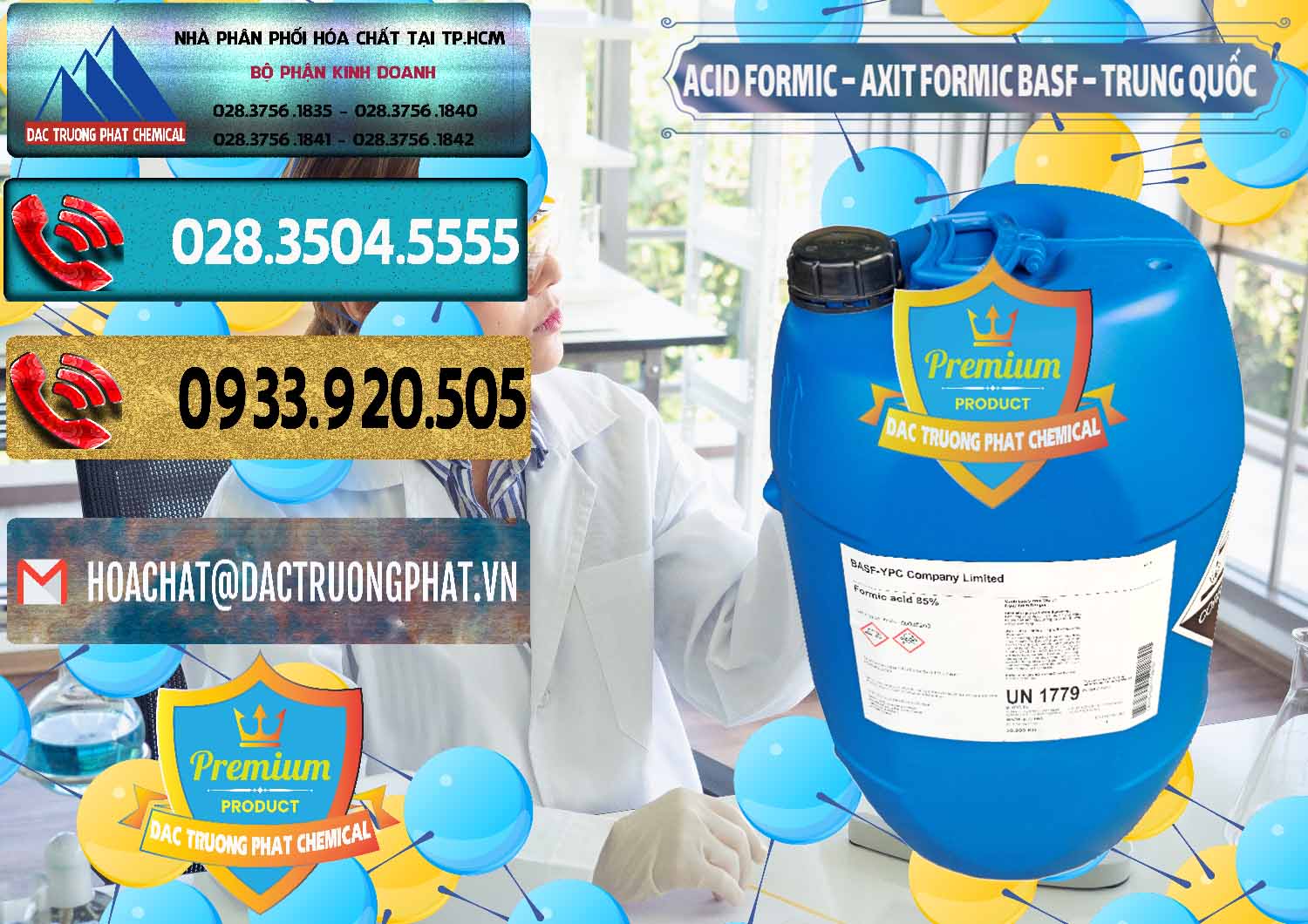 Nơi nhập khẩu - bán Acid Formic - Axit Formic BASF Trung Quốc China - 0025 - Nơi cung ứng & phân phối hóa chất tại TP.HCM - hoachatdetnhuom.com