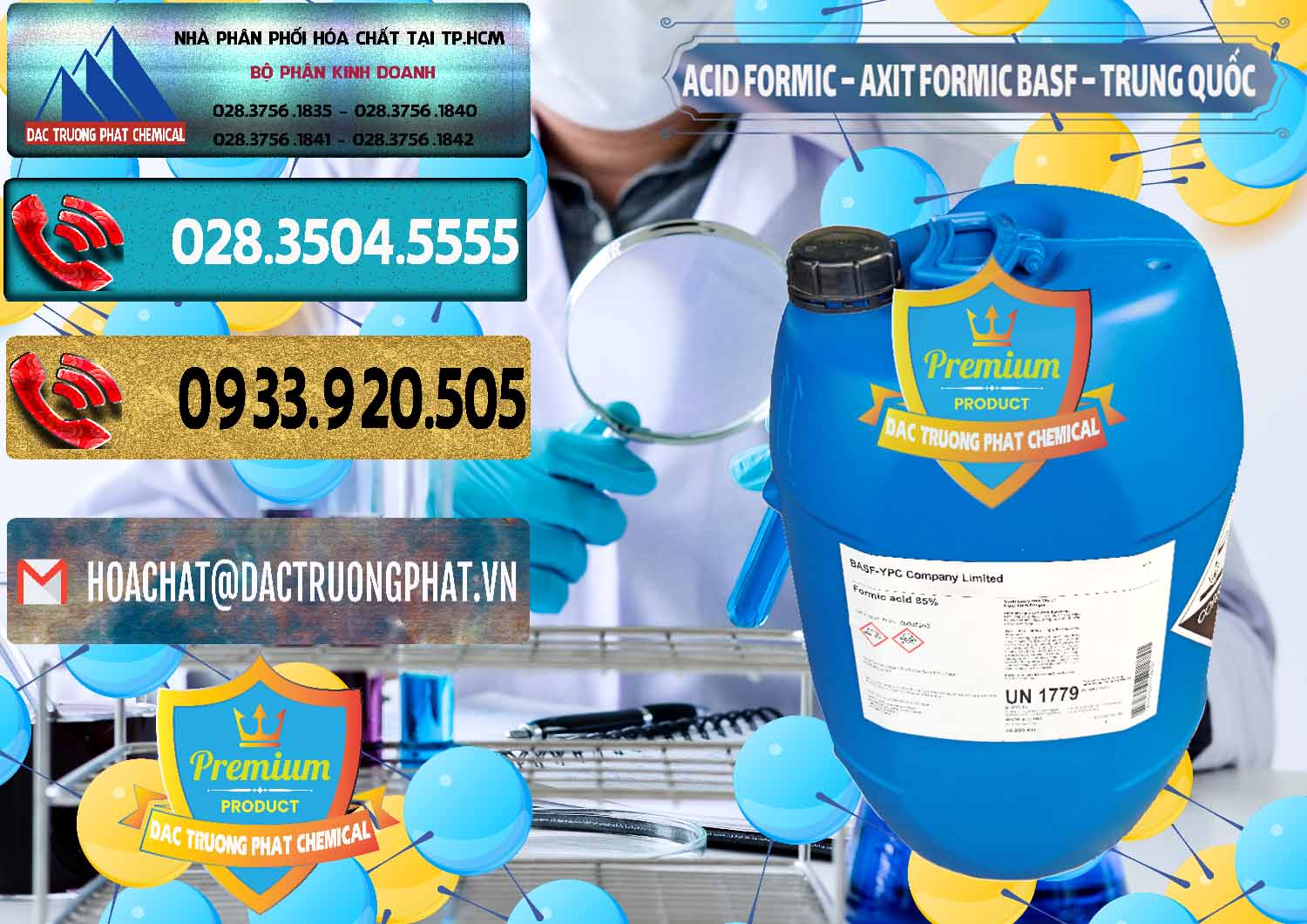 Đơn vị chuyên nhập khẩu _ bán Acid Formic - Axit Formic BASF Trung Quốc China - 0025 - Nơi chuyên cung cấp ( kinh doanh ) hóa chất tại TP.HCM - hoachatdetnhuom.com