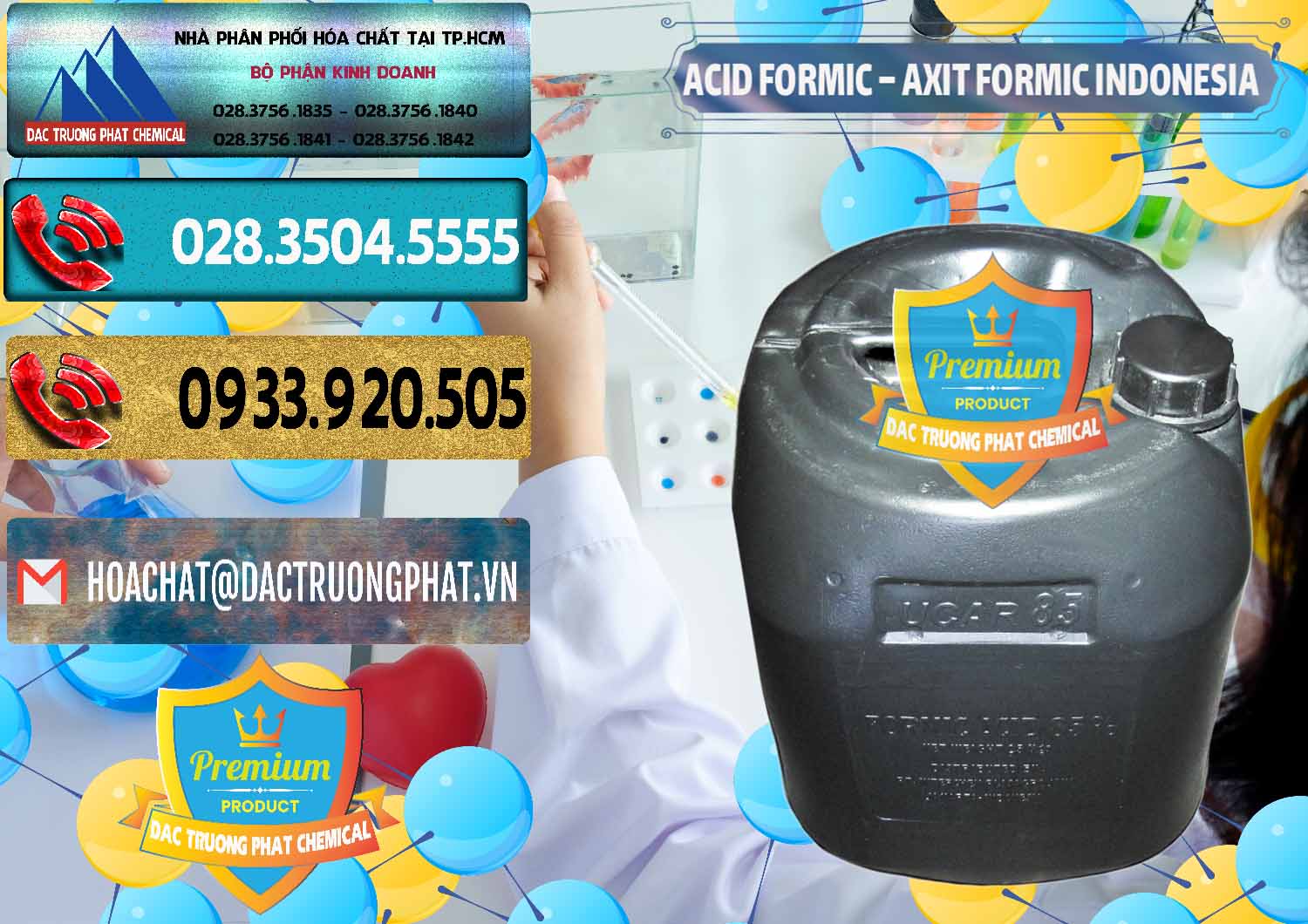 Chuyên cung ứng ( bán ) Acid Formic - Axit Formic Indonesia - 0026 - Cty phân phối & cung ứng hóa chất tại TP.HCM - hoachatdetnhuom.com