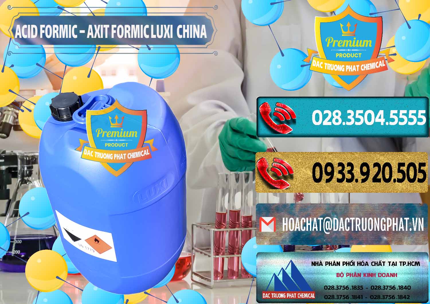 Nơi chuyên phân phối ( bán ) Acid Formic - Axit Formic Luxi Trung Quốc China - 0029 - Nhà phân phối - cung cấp hóa chất tại TP.HCM - hoachatdetnhuom.com