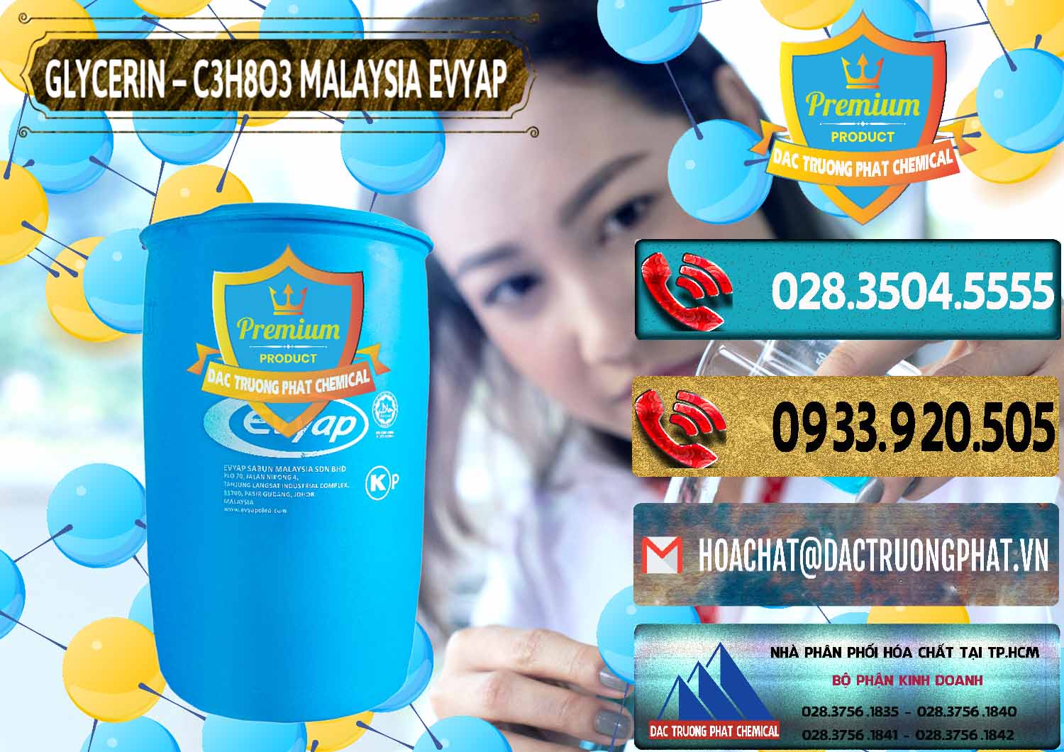 Nhà phân phối ( bán ) Glycerin – C3H8O3 Malaysia Evyap - 0066 - Chuyên phân phối ( cung cấp ) hóa chất tại TP.HCM - hoachatdetnhuom.com