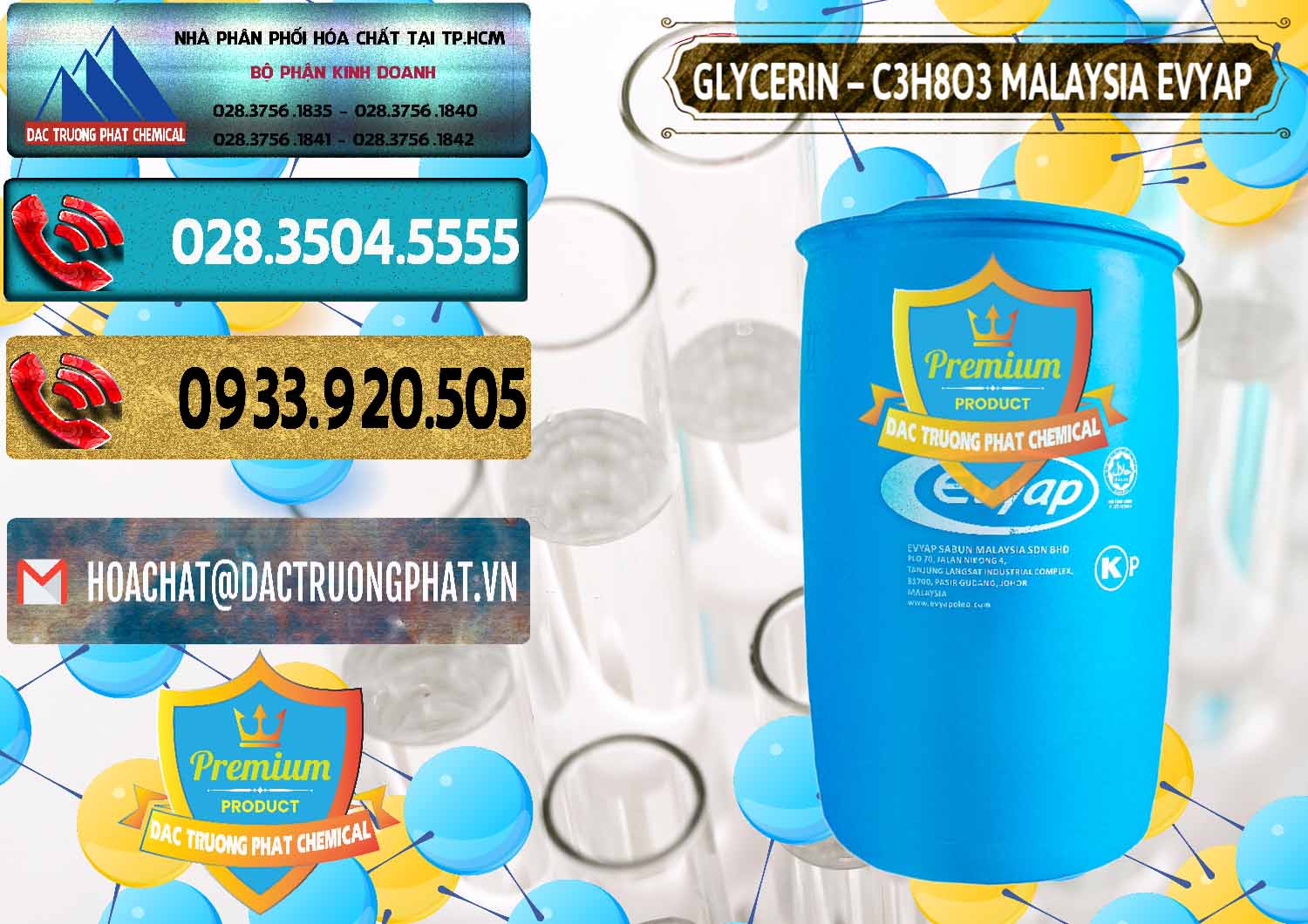 Cty bán - cung ứng Glycerin – C3H8O3 Malaysia Evyap - 0066 - Đơn vị cung cấp _ bán hóa chất tại TP.HCM - hoachatdetnhuom.com