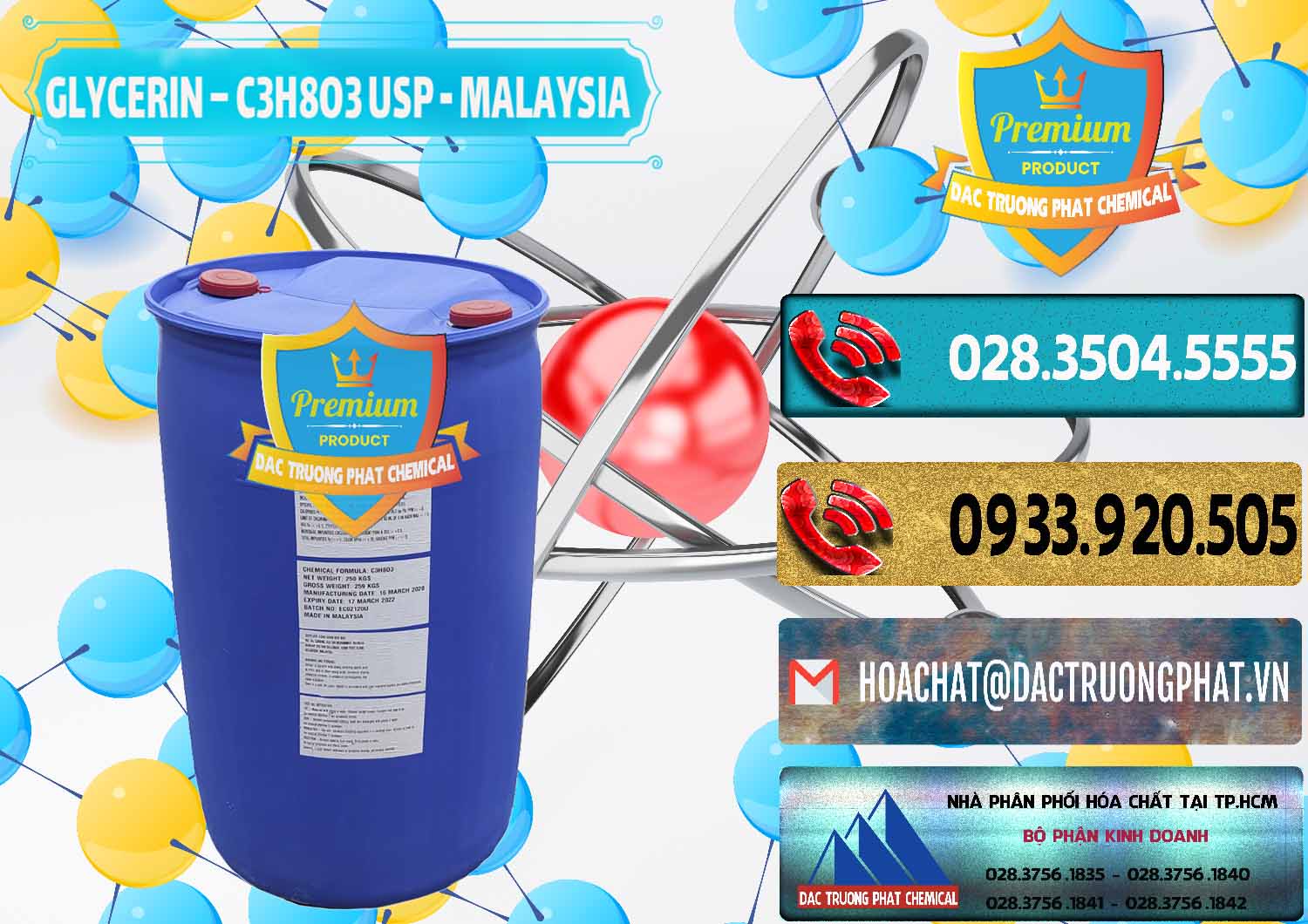 Kinh doanh - bán Glycerin – C3H8O3 USP Malaysia - 0233 - Cty chuyên cung cấp - nhập khẩu hóa chất tại TP.HCM - hoachatdetnhuom.com