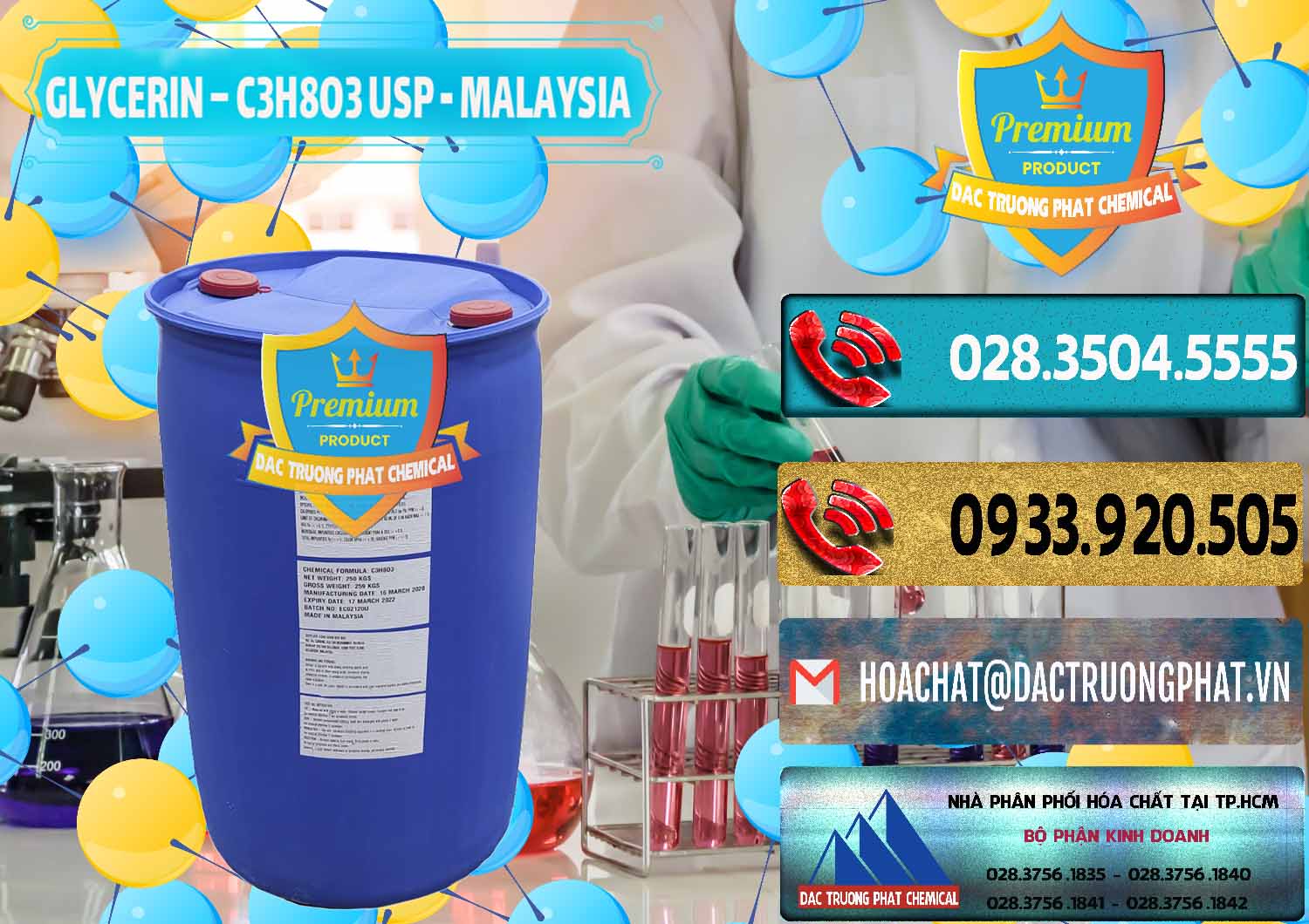 Chuyên bán ( cung cấp ) Glycerin – C3H8O3 USP Malaysia - 0233 - Cty bán _ cung cấp hóa chất tại TP.HCM - hoachatdetnhuom.com