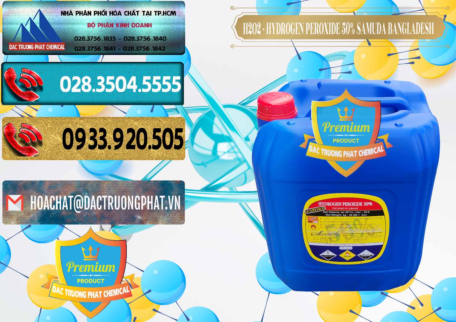 Nhà cung cấp ( bán ) H2O2 - Hydrogen Peroxide 50% Samuda Bangladesh - 0077 - Cty chuyên kinh doanh - phân phối hóa chất tại TP.HCM - hoachatdetnhuom.com