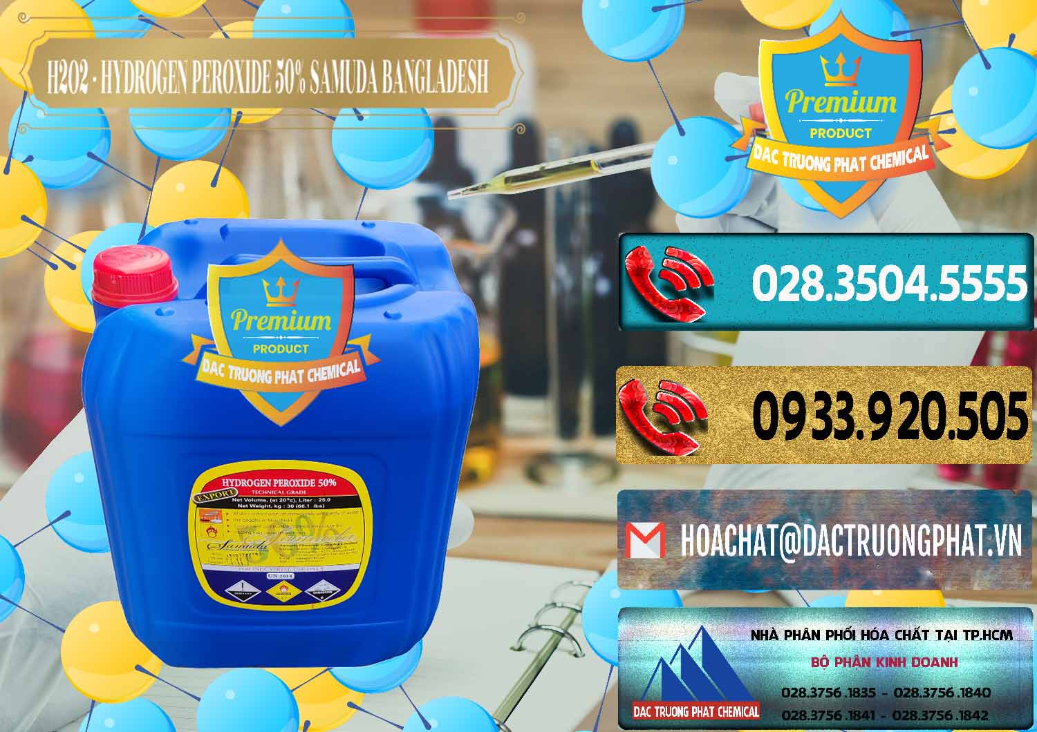 Địa chỉ bán — phân phối hóa chất Ôxy Già © Oxy Già 50% Samuda Bangladesh Nơi phân phối ( bán ) H2O2 - Hydrogen Peroxide 50% Samuda Bangladesh - 0077 - Cty chuyên kinh doanh _ phân phối hóa chất tại TP.HCM - hoachatdetnhuom.com