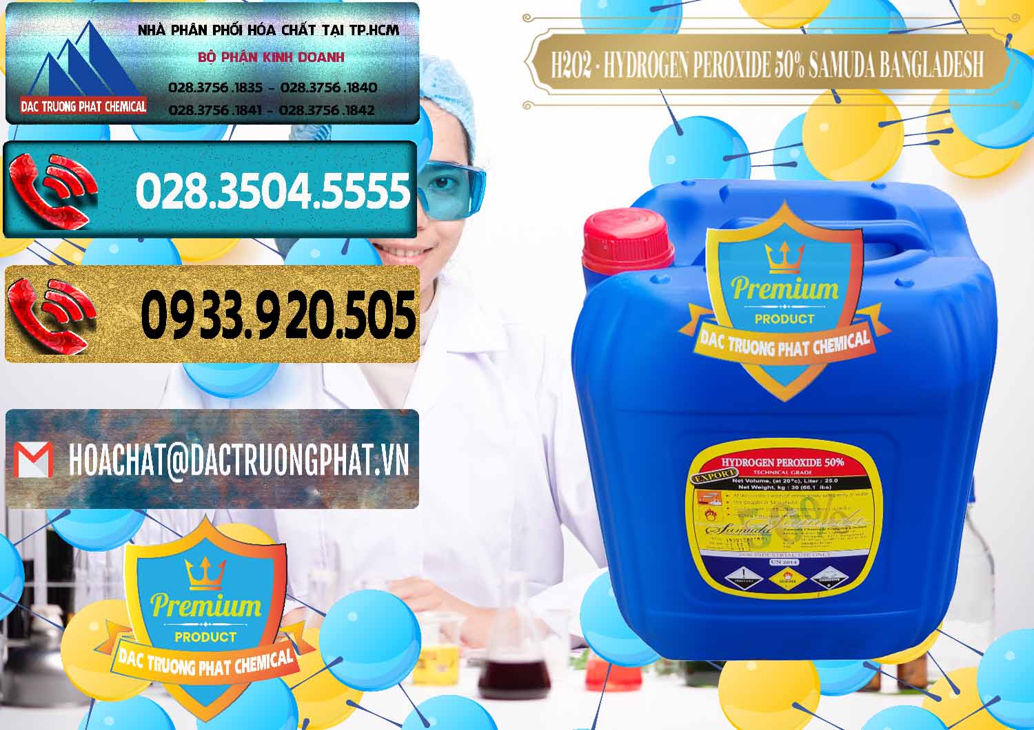 Công ty phân phối > bán hóa chất Nước Hydrogen Dioxide & Hydrogen Peroxide 50% Samuda Bangladesh Cung ứng ( bán ) H2O2 - Hydrogen Peroxide 50% Samuda Bangladesh - 0077 - Nơi cung cấp & phân phối hóa chất tại TP.HCM - hoachatdetnhuom.com