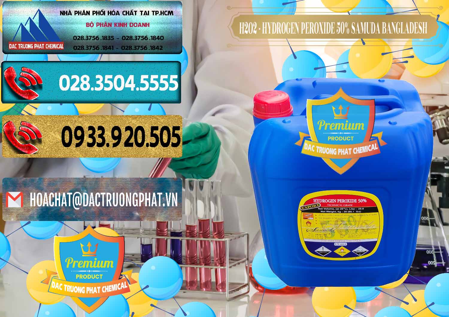 Nơi chuyên bán # phân phối H2O2 © H2O2 Dạng Lỏng 50% Samuda Bangladesh Chuyên cung cấp và bán H2O2 - Hydrogen Peroxide 50% Samuda Bangladesh - 0077 - Chuyên phân phối - cung cấp hóa chất tại TP.HCM - hoachatdetnhuom.com